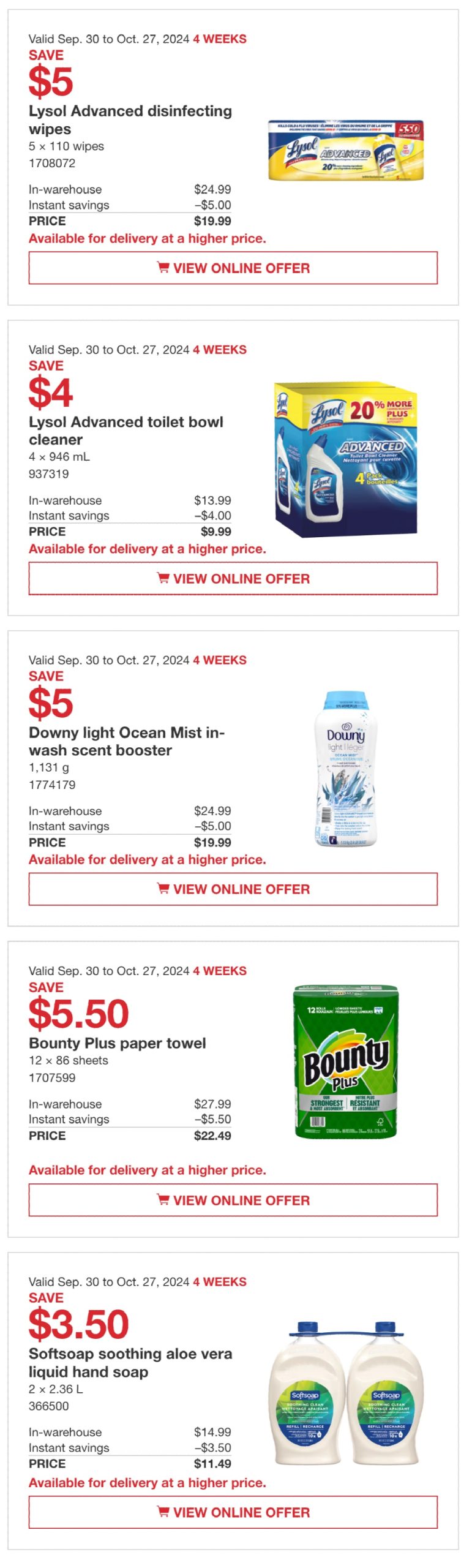 Costco Flyer September 30 to October 27, 2024 FlyerHunters