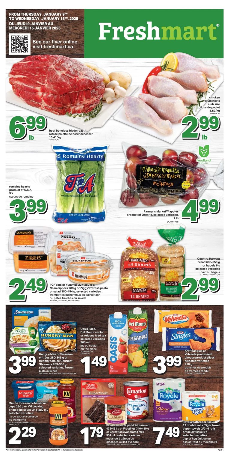 Freshmart Flyer january 9 to january 15, 2025