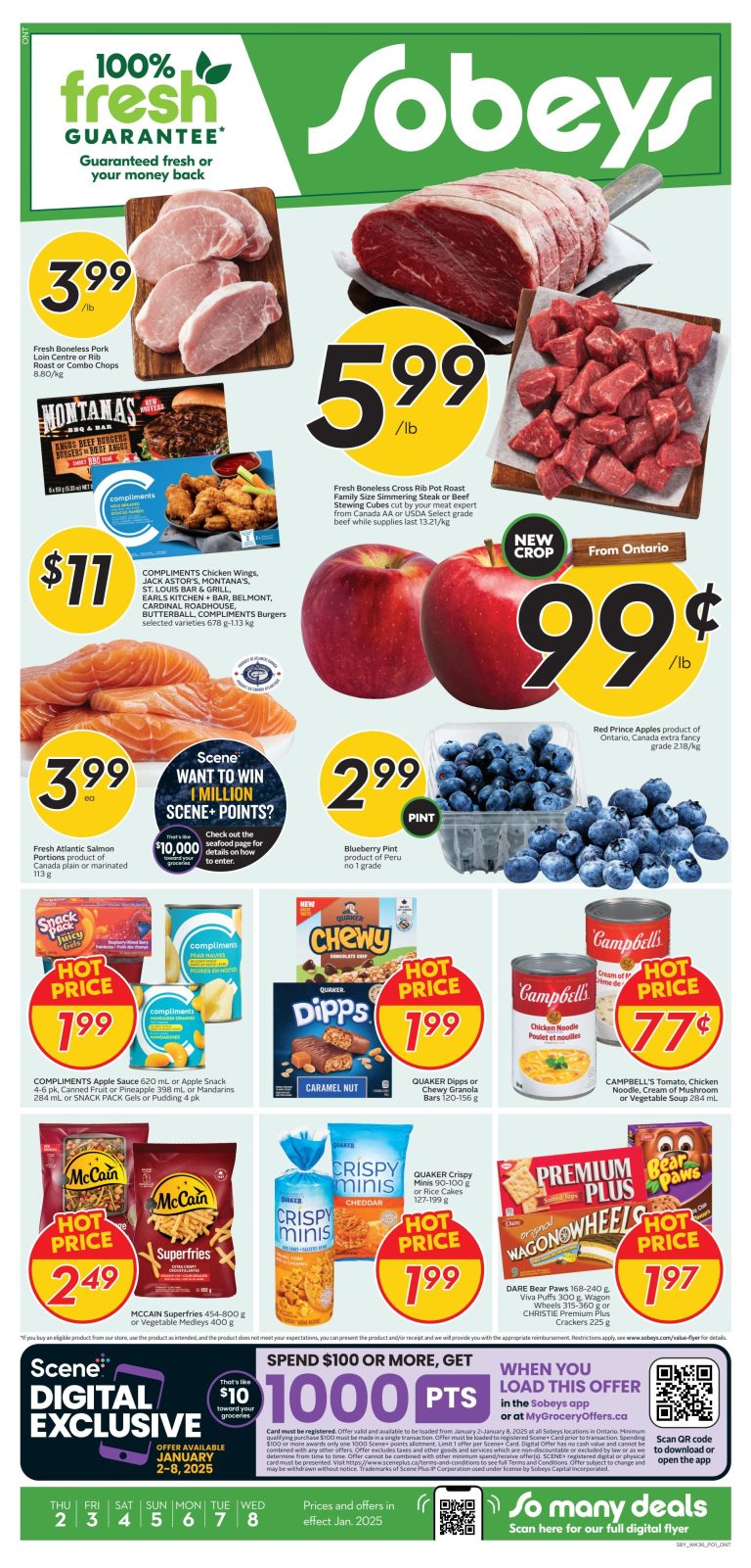 Sobeys Flyer january 9 to january 15, 2025