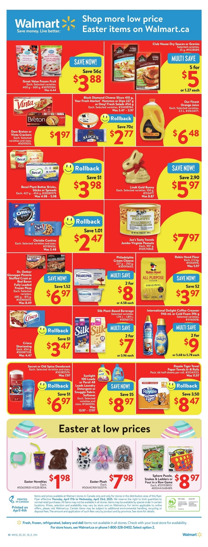 Walmart Flyer April 17 to April 23, 2025 3 – walmart Walmart Flyer April 17 to April 23, 2025 3 – walmart flyer april 17 23 easter week 3