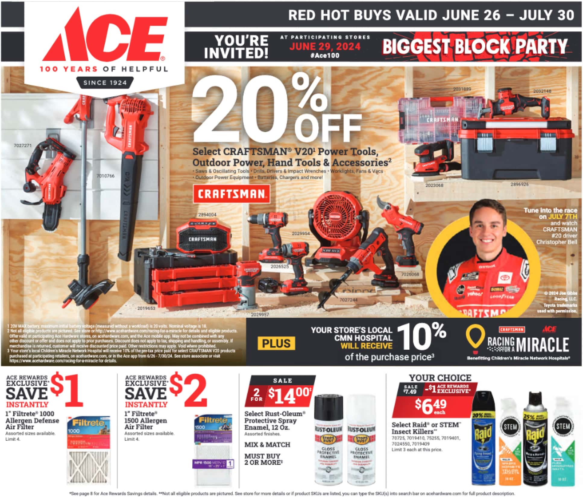 Ace Hardware Ad June 26 to July 30, 2024