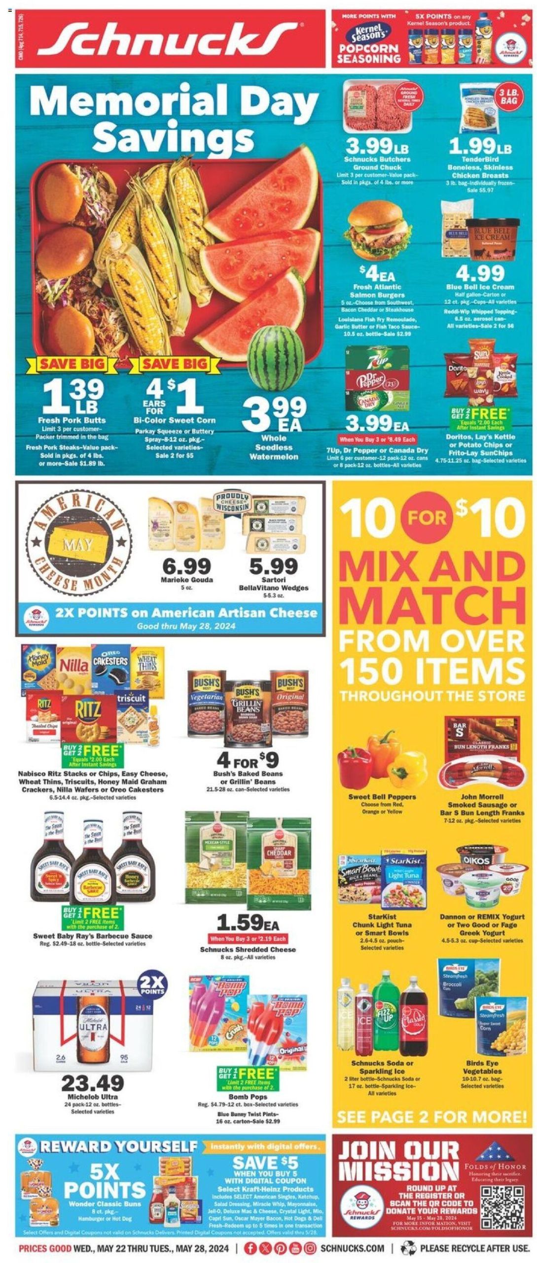 Schnucks Weekly Ad (May 22 to May 28, 2024)