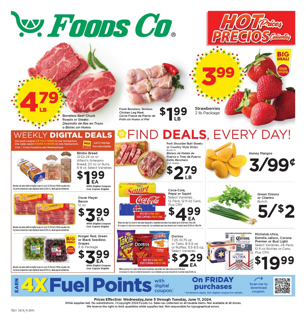 Foods Co Weekly Ad (june 5 To June 11, 2024) 