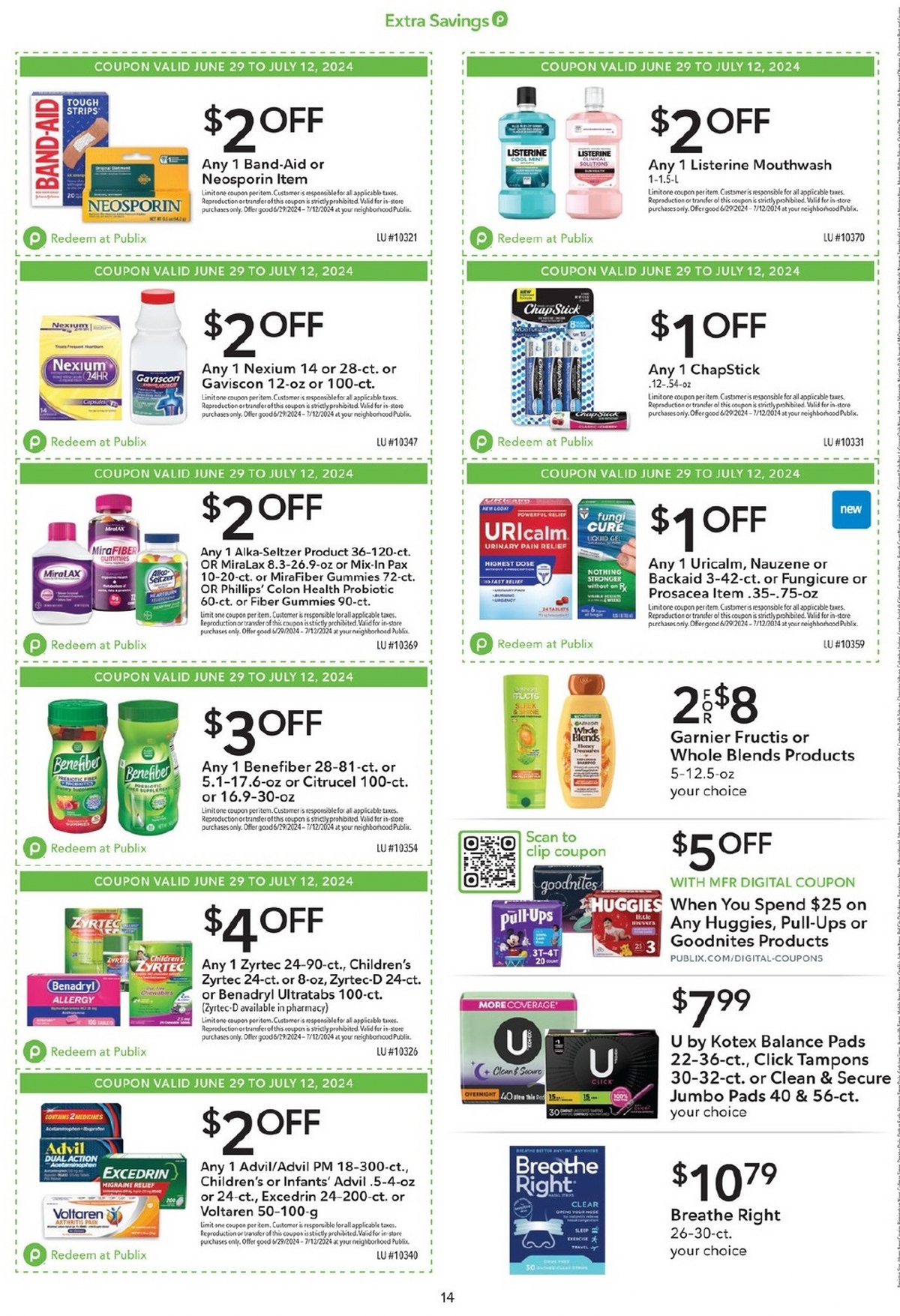 Publix Extra Savings Ad June 29 to July 12, 2024