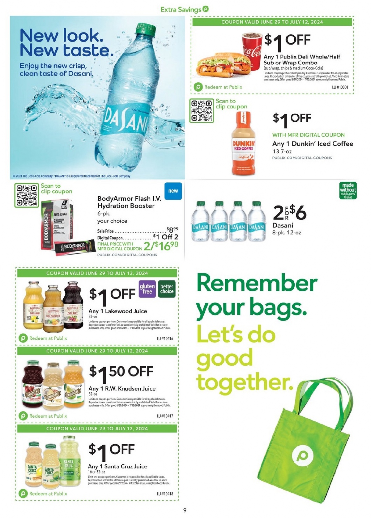 Publix Extra Savings Ad June 29 To July 12, 2024