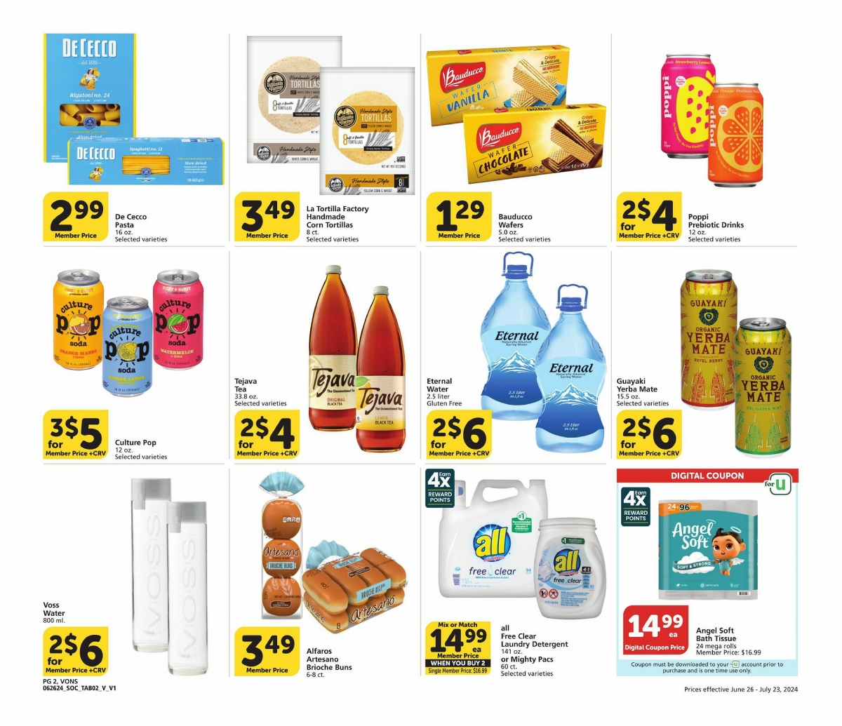 Vons Big book of Savings Ad Deals June 26 to July 23, 2024