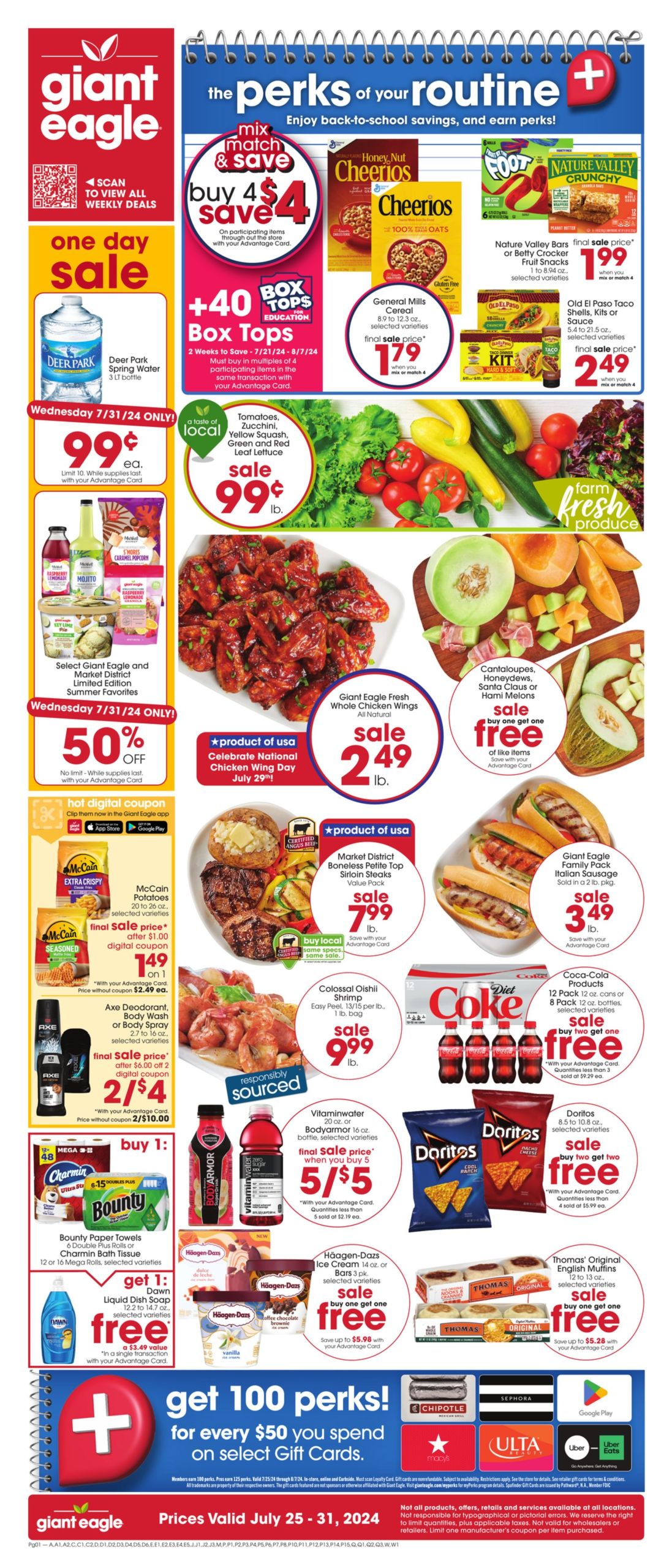 Giant Eagle Weekly Ad Deals September 5 to September 11, 2024