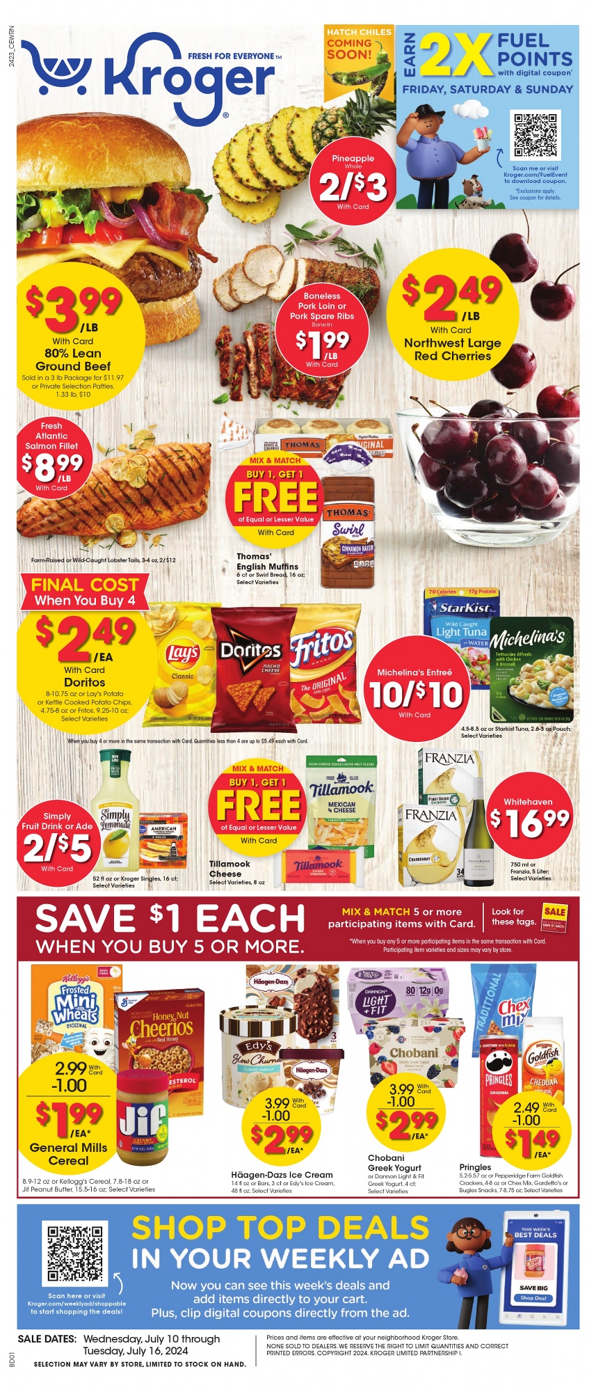 Kroger Weekly Ad July 10 to July 16, 2024 WeeklyAdHunters