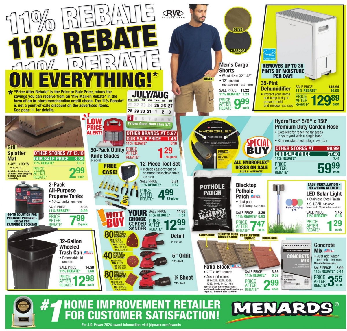 Menards Ad July 25 to August 4, 2024