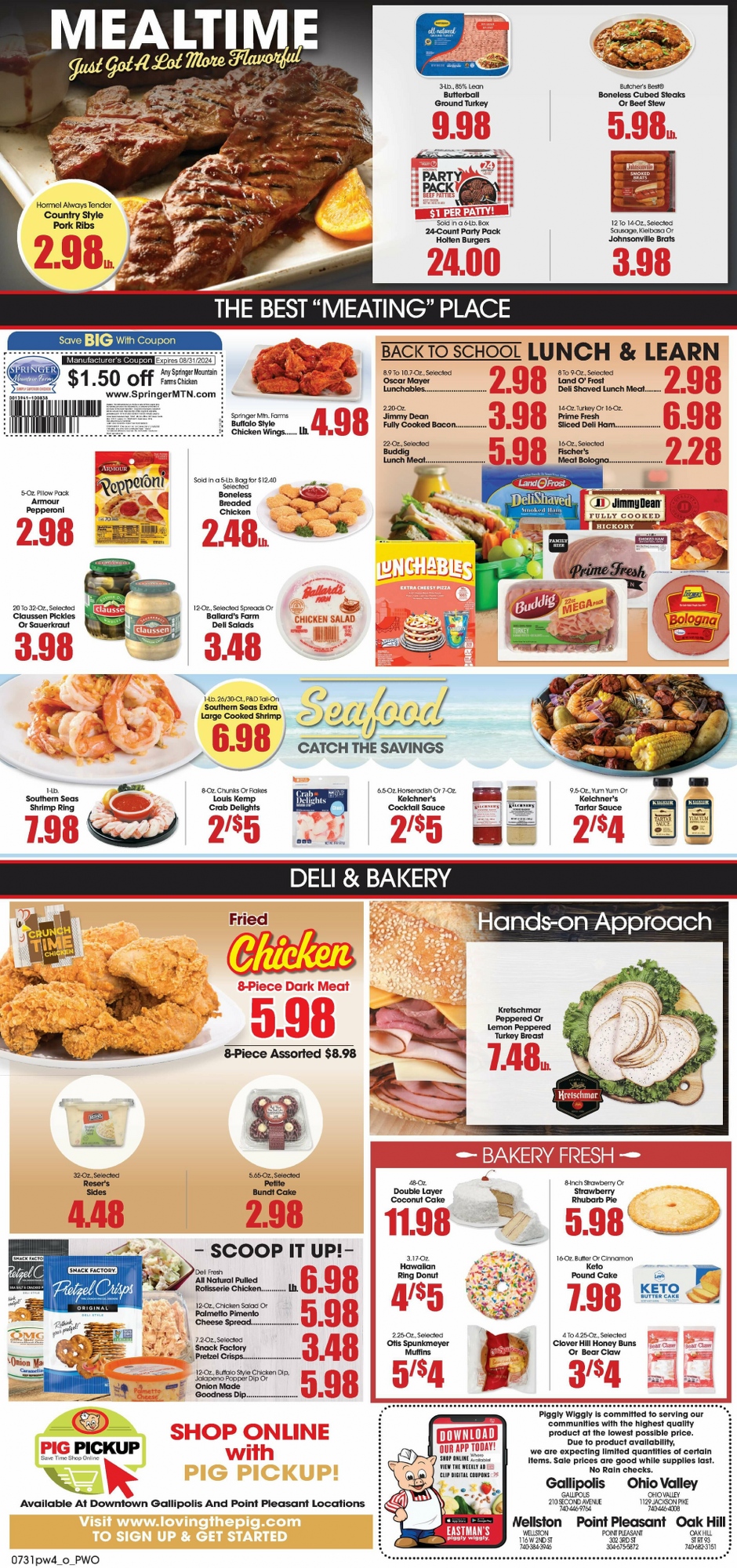 Piggly Wiggly Weekly Ad Deals August 21 to August 27, 2024 ad preview