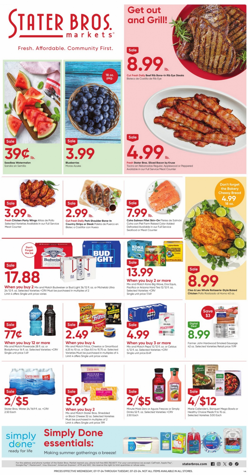 Stater Bros Ad July 31 to August 6, 2024 ad preview