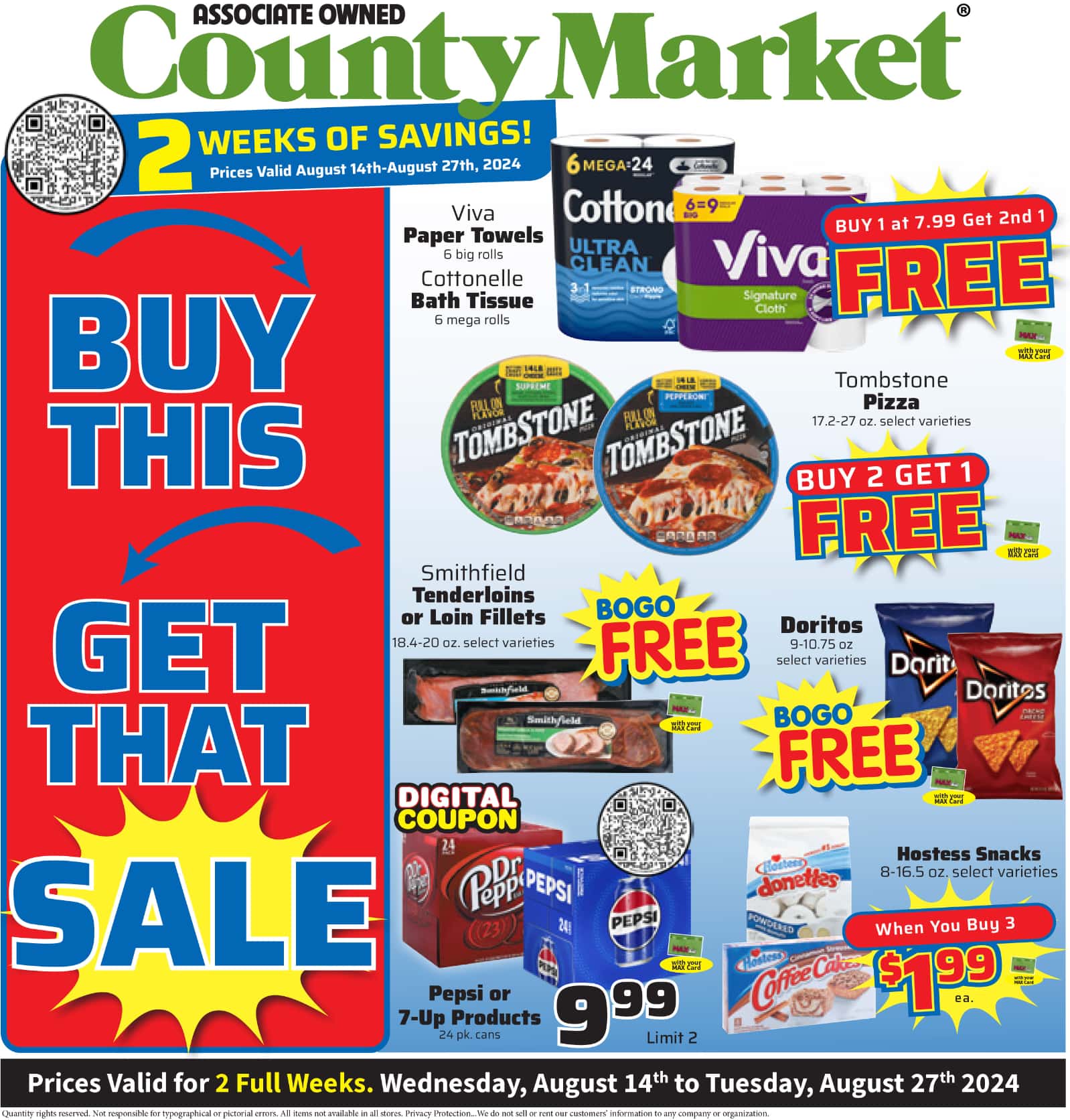 County Market Weekly Ad August 14 to August 20, 2024 ad preview ...