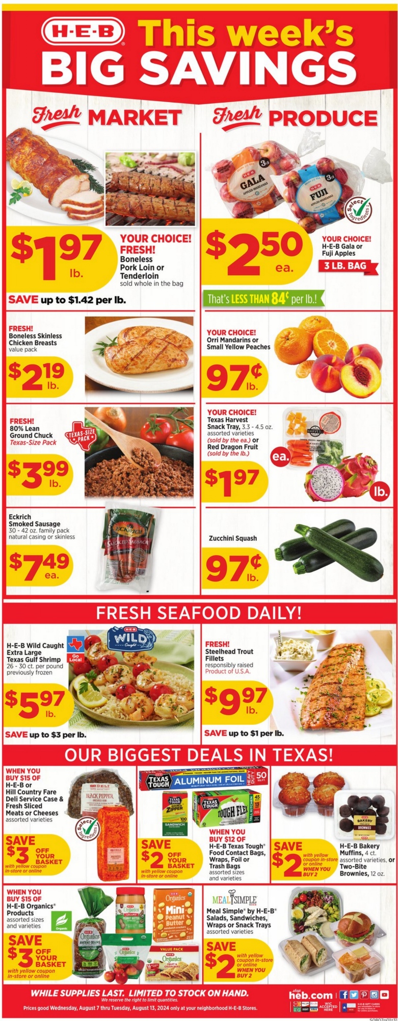 HEB Weekly Ad August 7 to August 13, 2024 WeeklyAdHunters