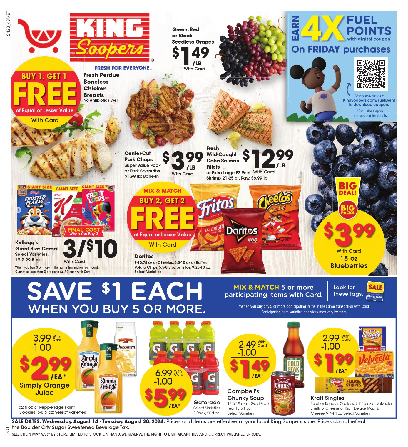 King Soopers Weekly Ad August 14 to August 20, 2024 ad preview