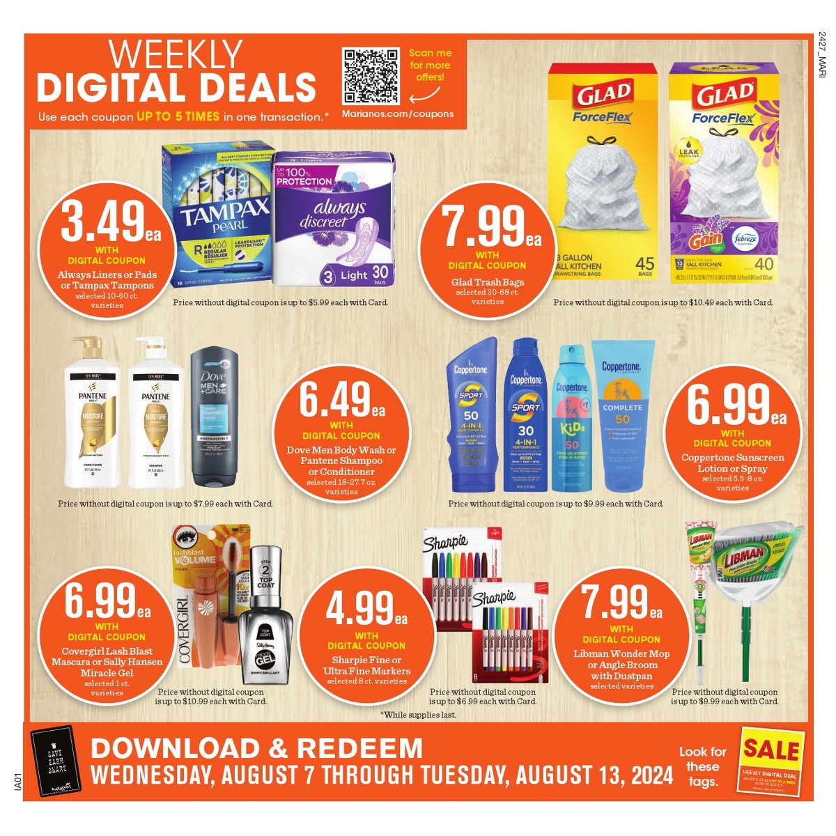 Mariano's Weekly Ad Deals August 14 to August 20, 2024 ad preview