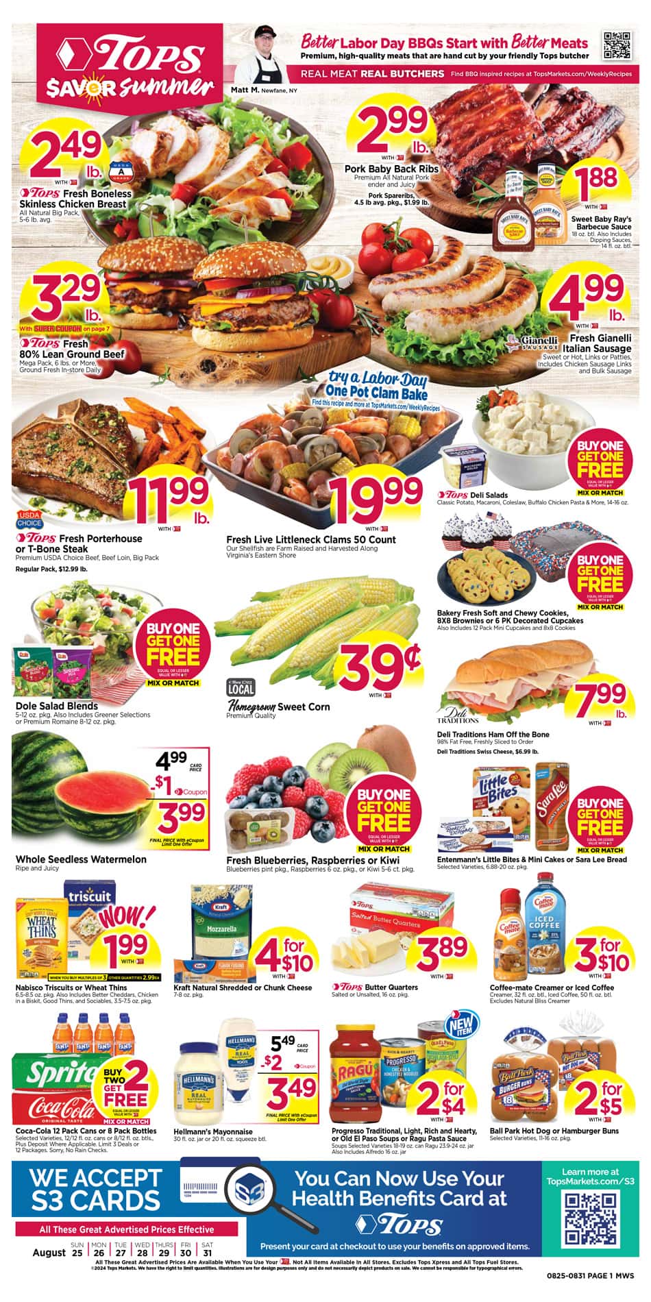 Tops Weekly Ad August 25 to August 31, 2024 ad preview | WeeklyAdHunters