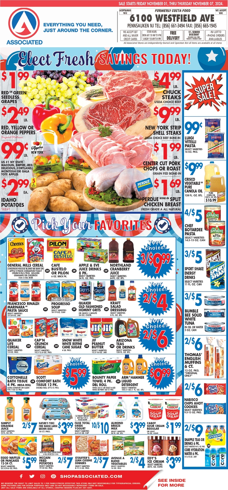 Associated Supermarkets Christmas Ad Deals 2024