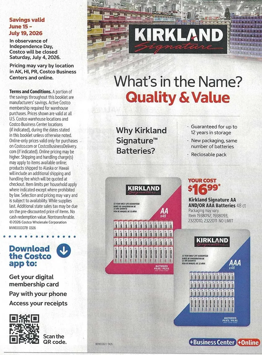 Costco Weekly Ad June 15 – July 19, 2026 - Image 1 June 15 – July 19