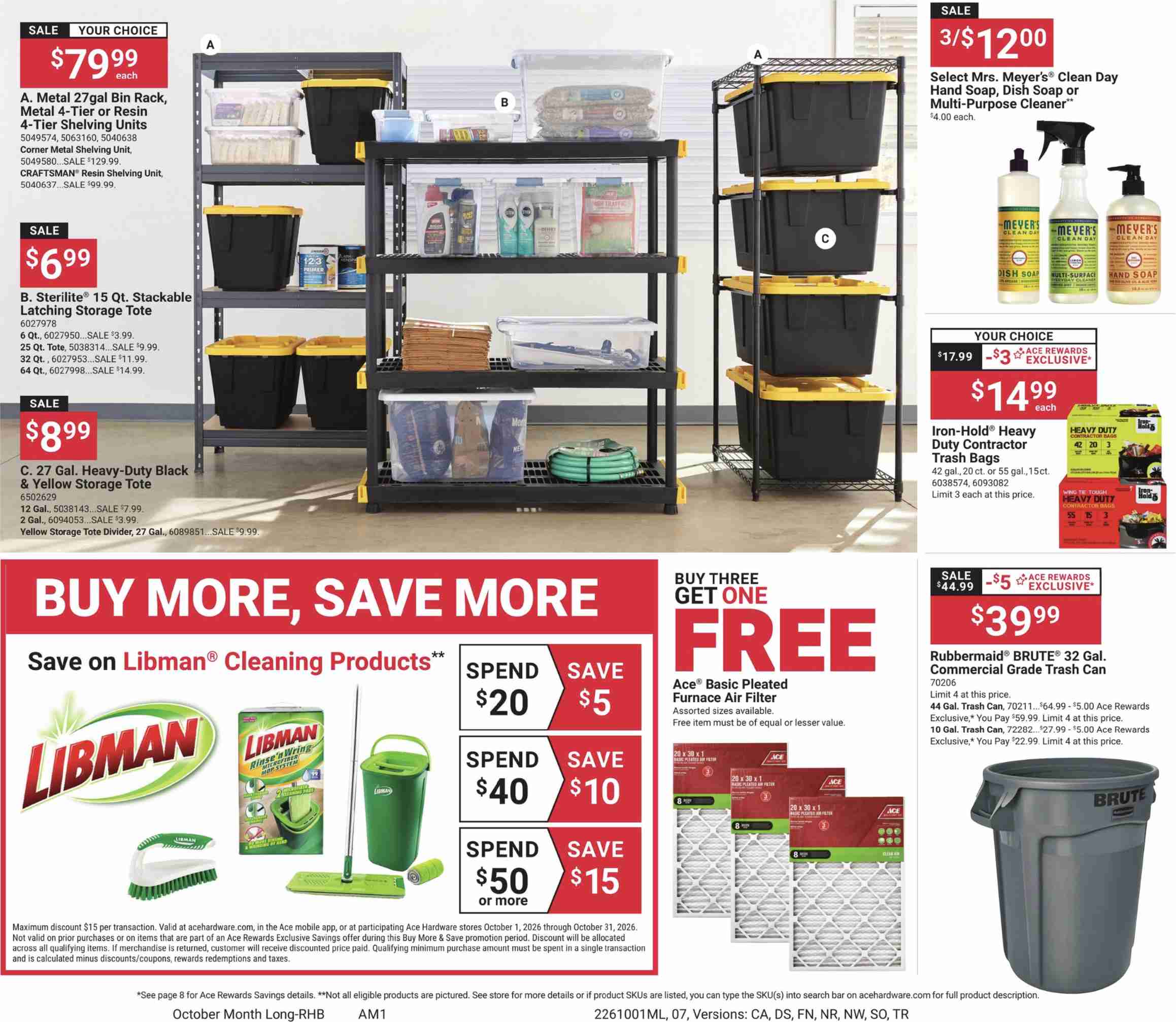 Ace Hardware Monthly Ad October 2026 - Image 1 October 1 - 31