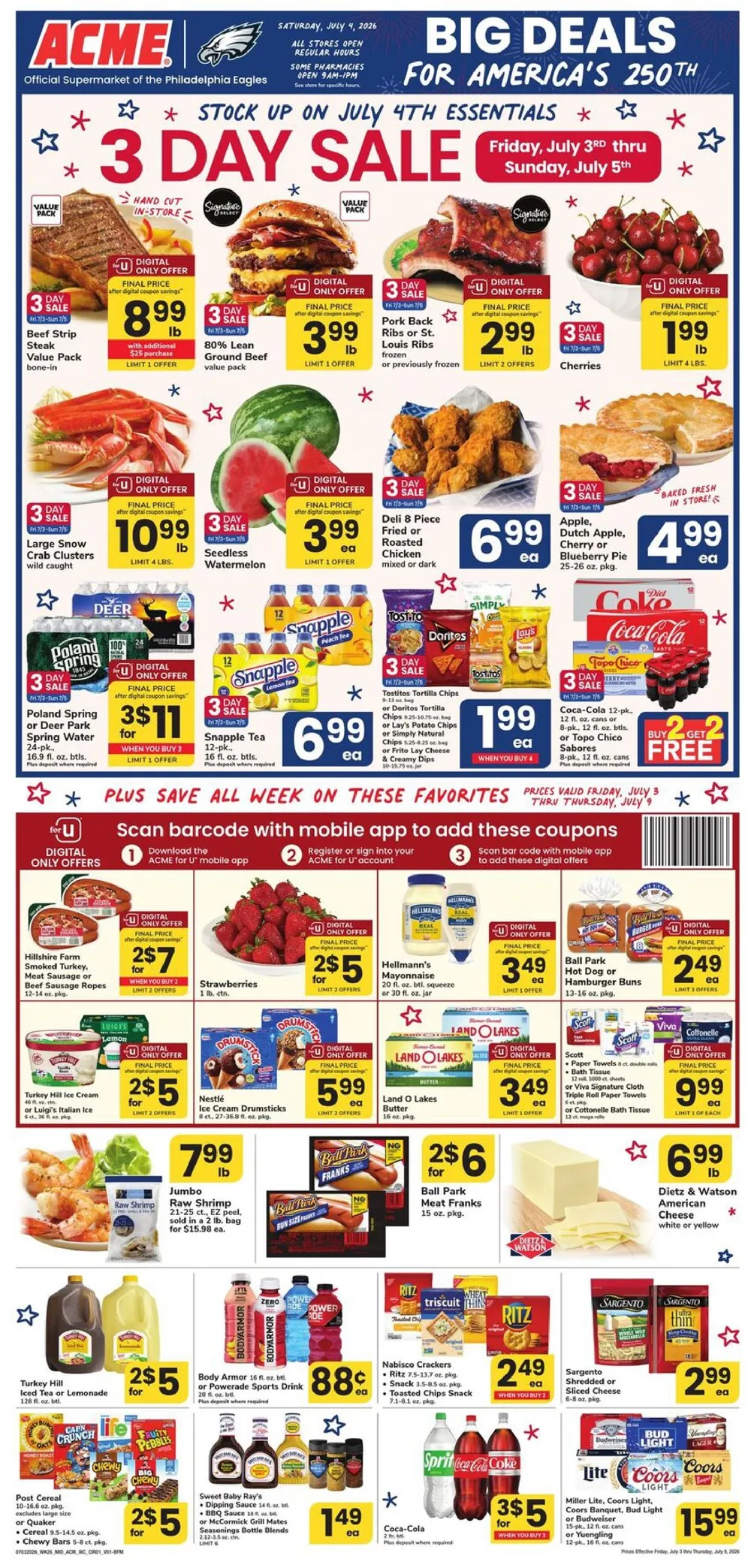 Acme Weekly Ad July 10 - 16, 2026 - Image 1 July 3 - 9