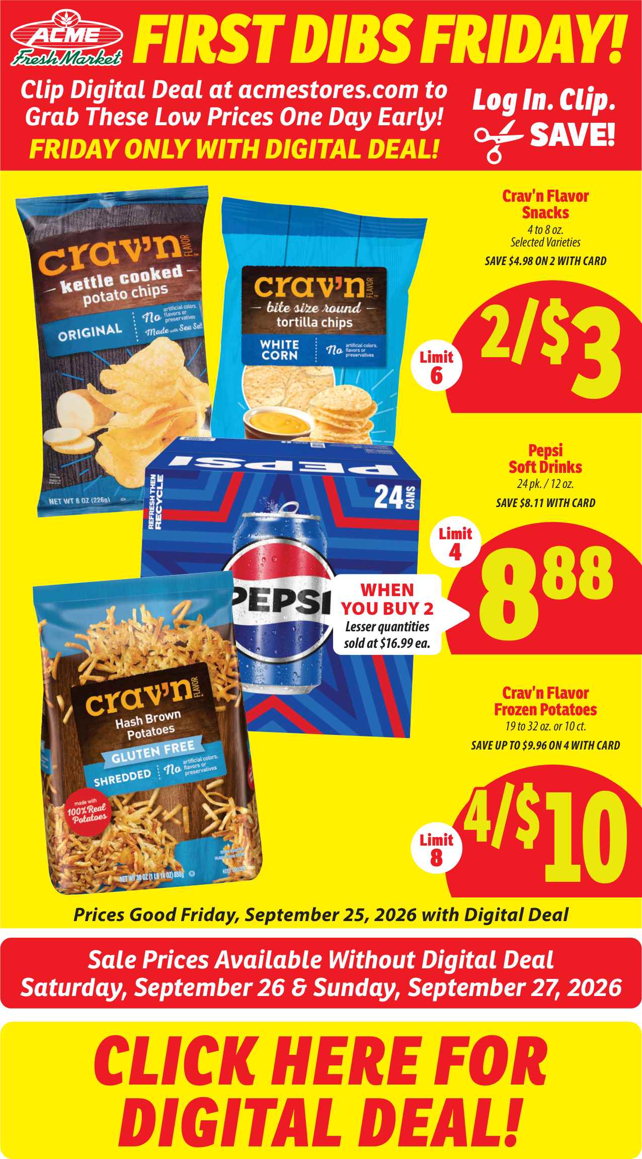 Acme Fresh Market Weekly Ad October 1 - 7, 2026 - Image 1 September 24 - 30