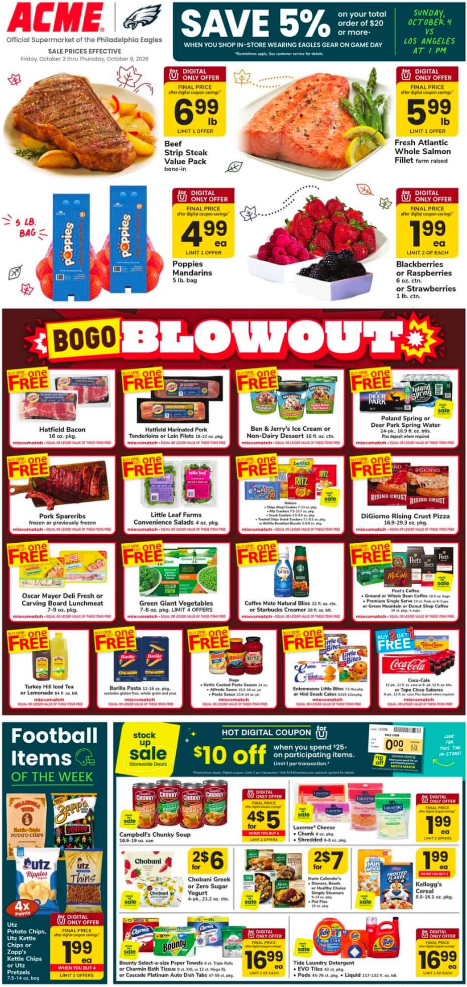Acme Weekly Ad (October 9 - 15, 2026) Early Preview - Image 1 October 2 - 8
