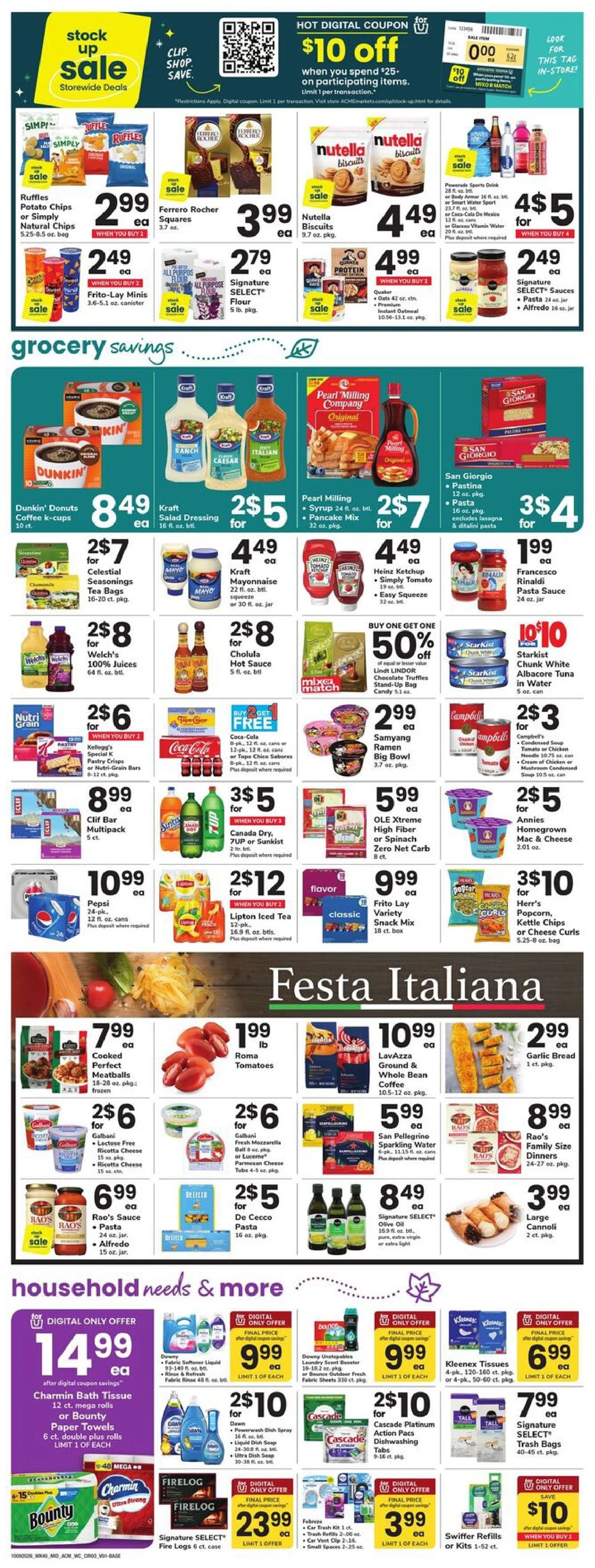 Acme Weekly Ad (October 9 - 15, 2026) Early Preview - Image 1 Oct 9 - 15