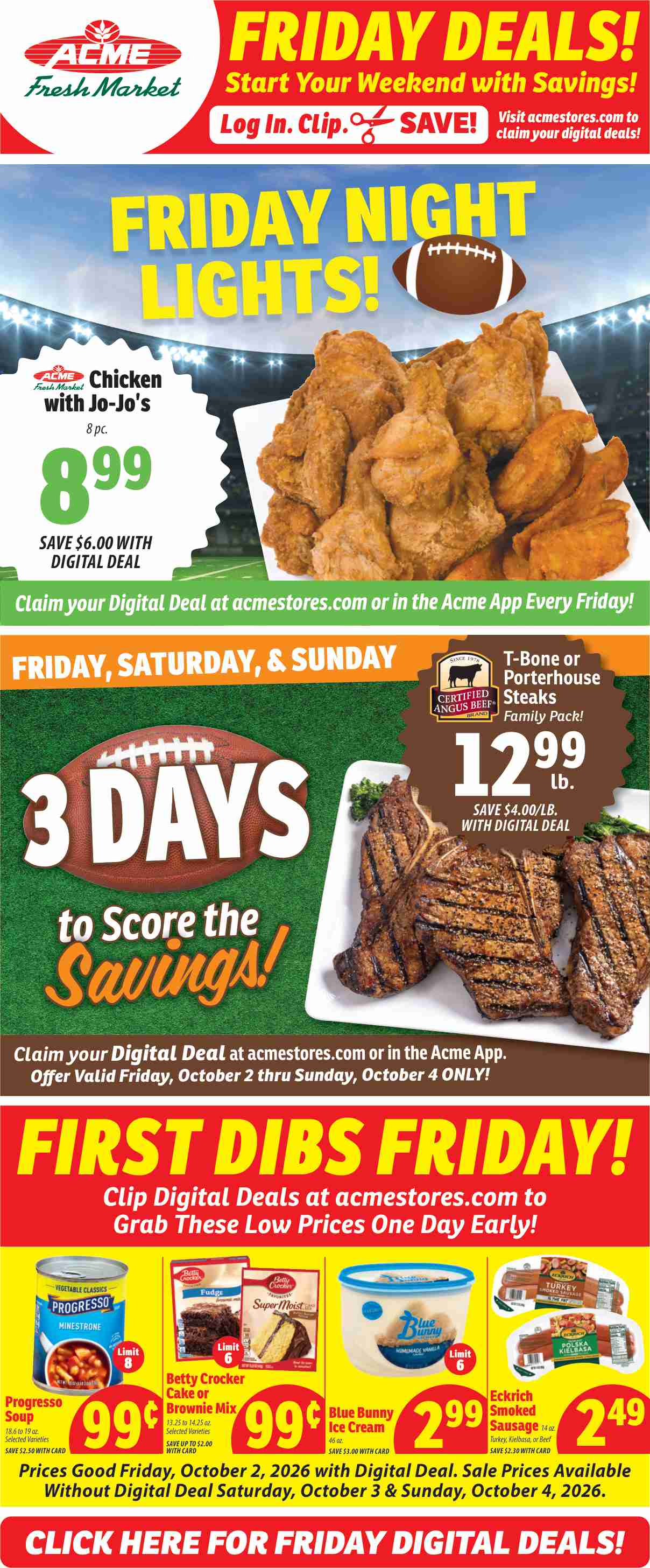 Acme Fresh Market Weekly Ad October 1 - 7, 2026 - Image 2 October 1 - 7