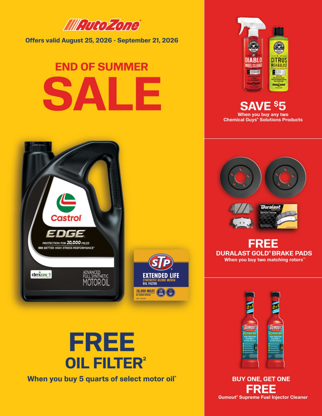 Autozone Ad (September 22 - October 19, 2026) - Image 1 September 2026