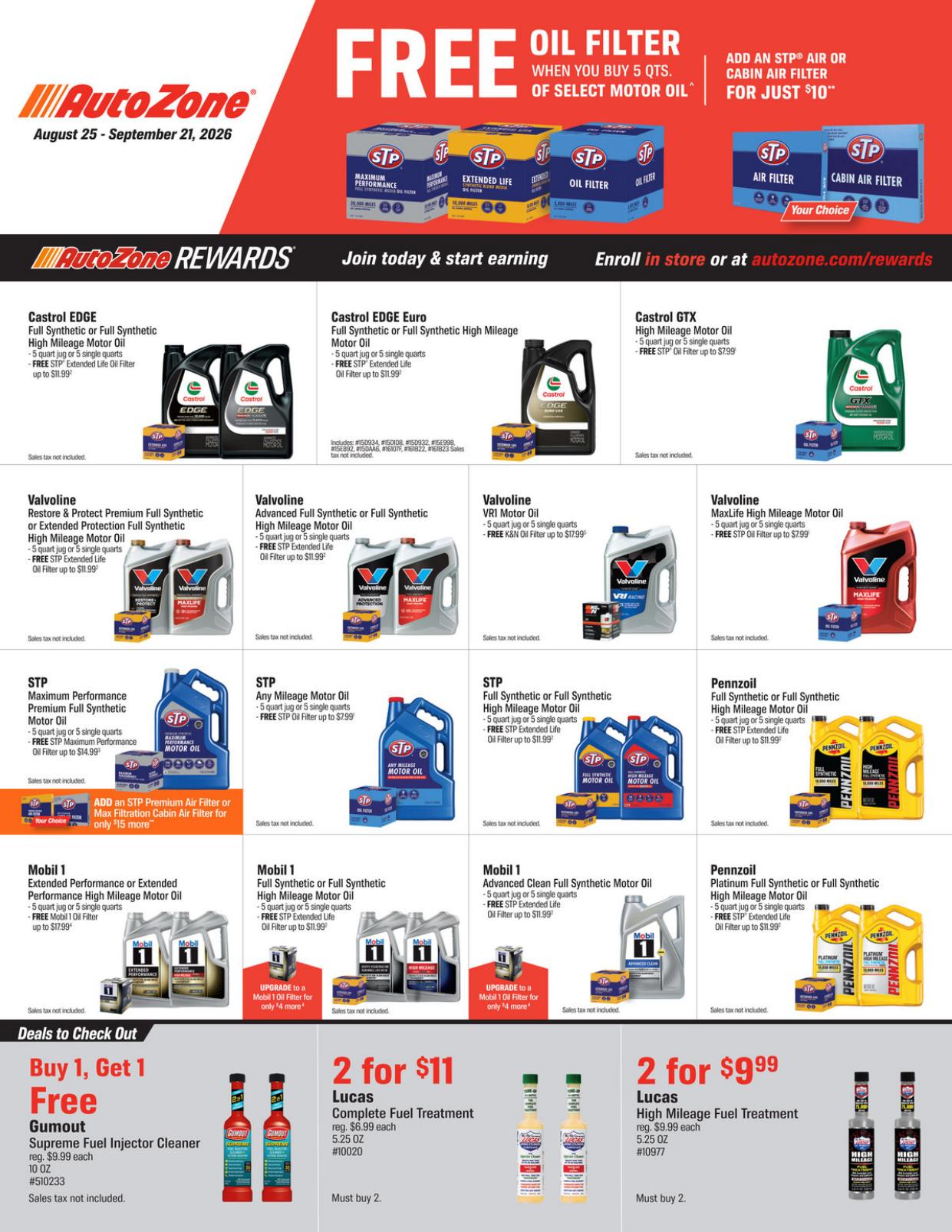 Autozone Ad (September 22 - October 19, 2026) - Image 2 September 2026
