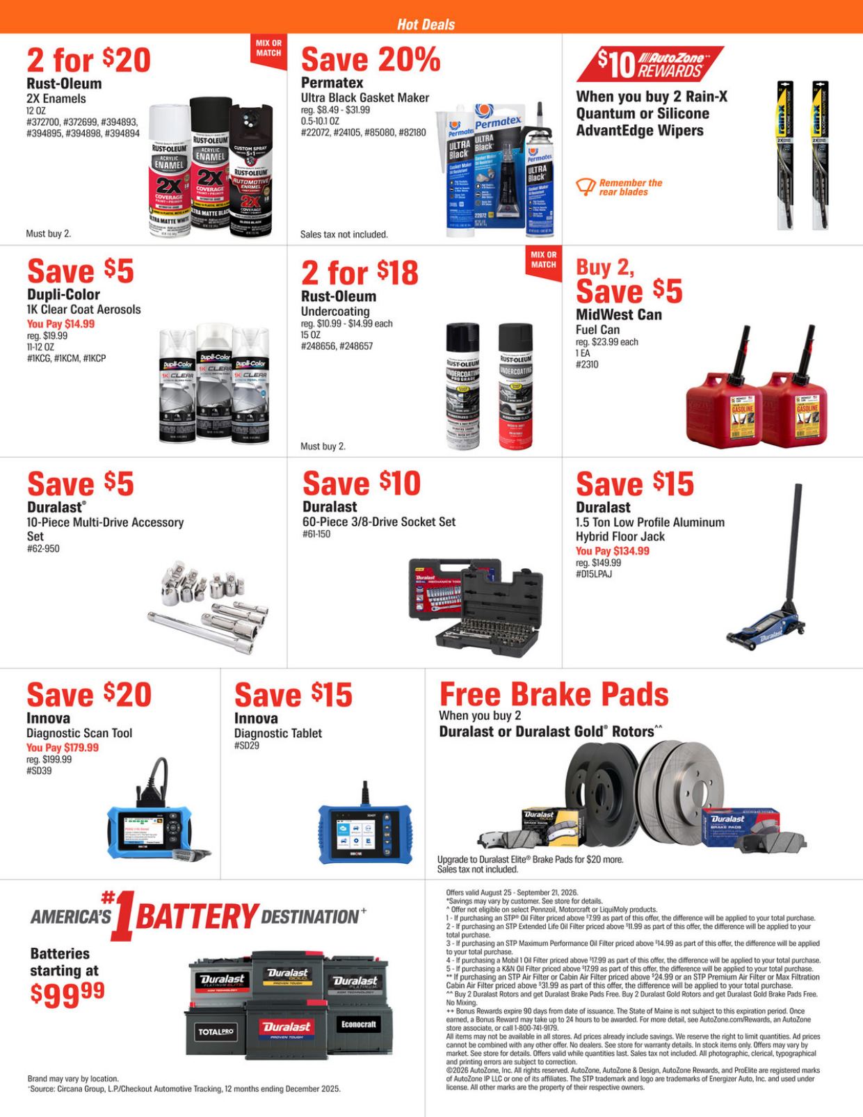 Autozone Ad (September 22 - October 19, 2026) - Image 2 September 2026
