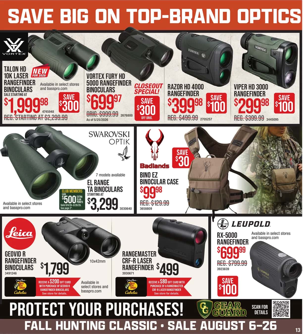 Bass Pro Shops Ad September 2026 - Image 1 August 6 - 26