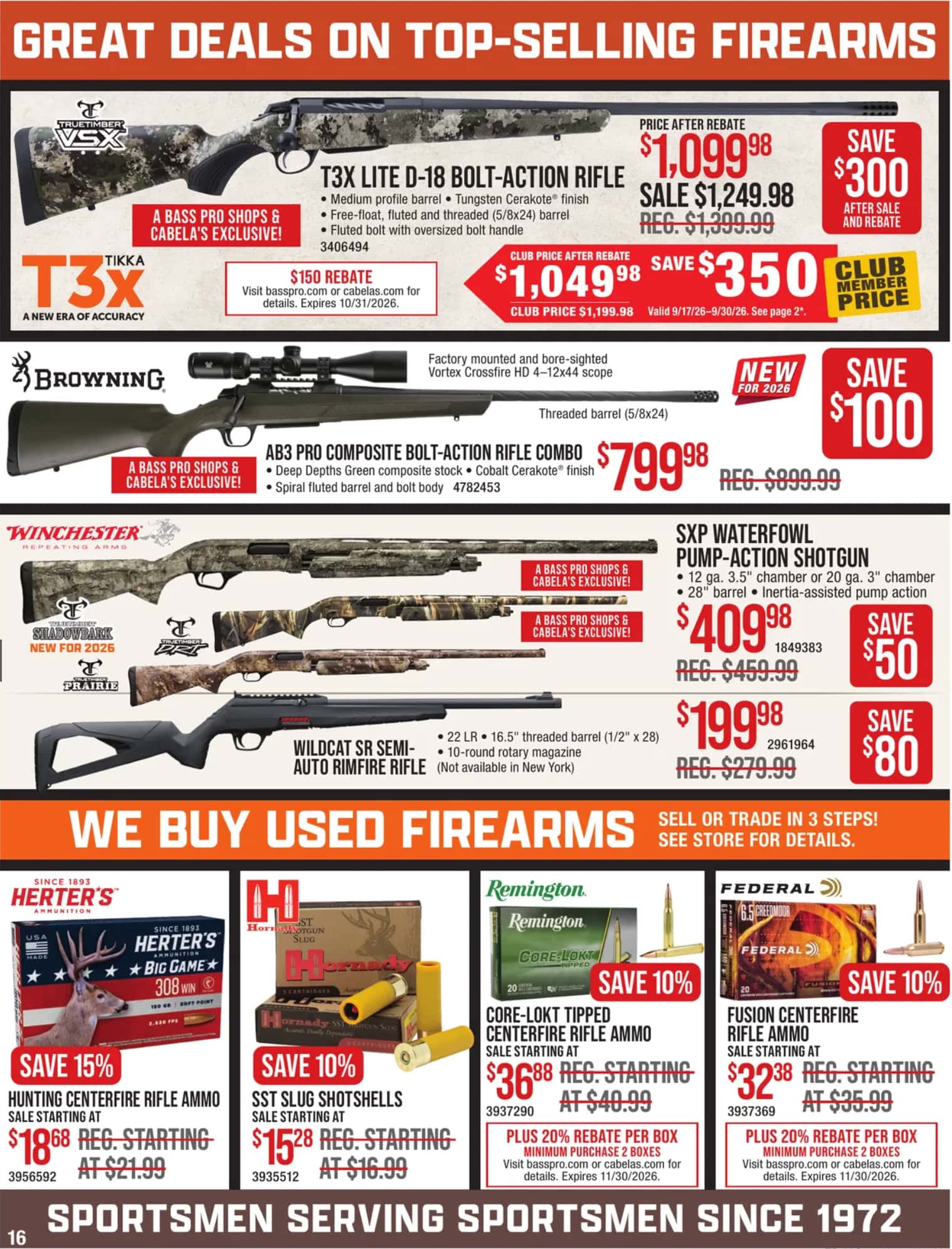 Bass Pro Shops Ad October 1 - 28, 2026 - Image 2 September 17 - 30