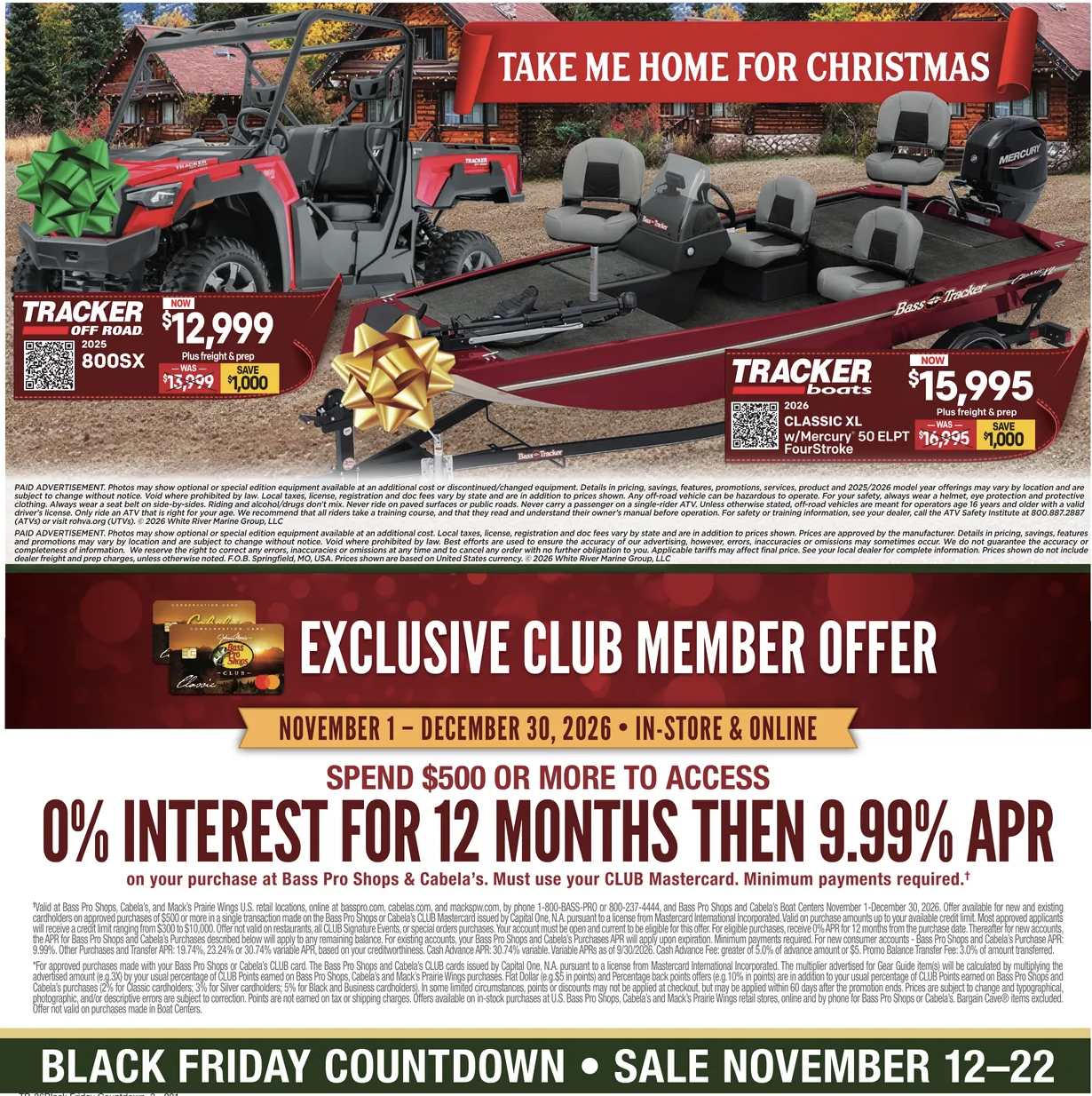 Nov 11 - 22 (Early Black Friday)