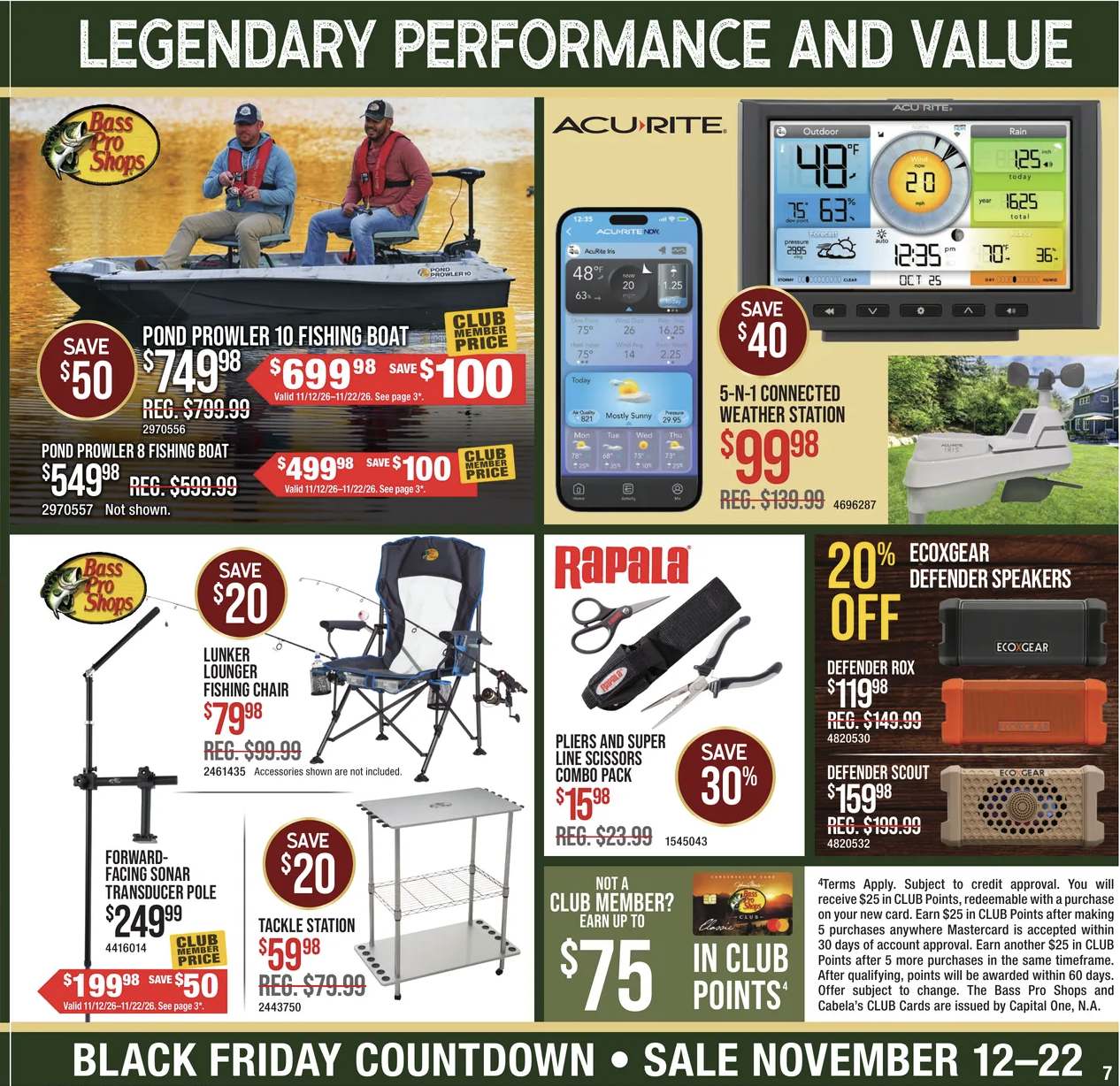 Bass Pro Shops Black Friday Deals Ad 2026 - Image 1 Nov 11 - 22 (Early Black Friday)