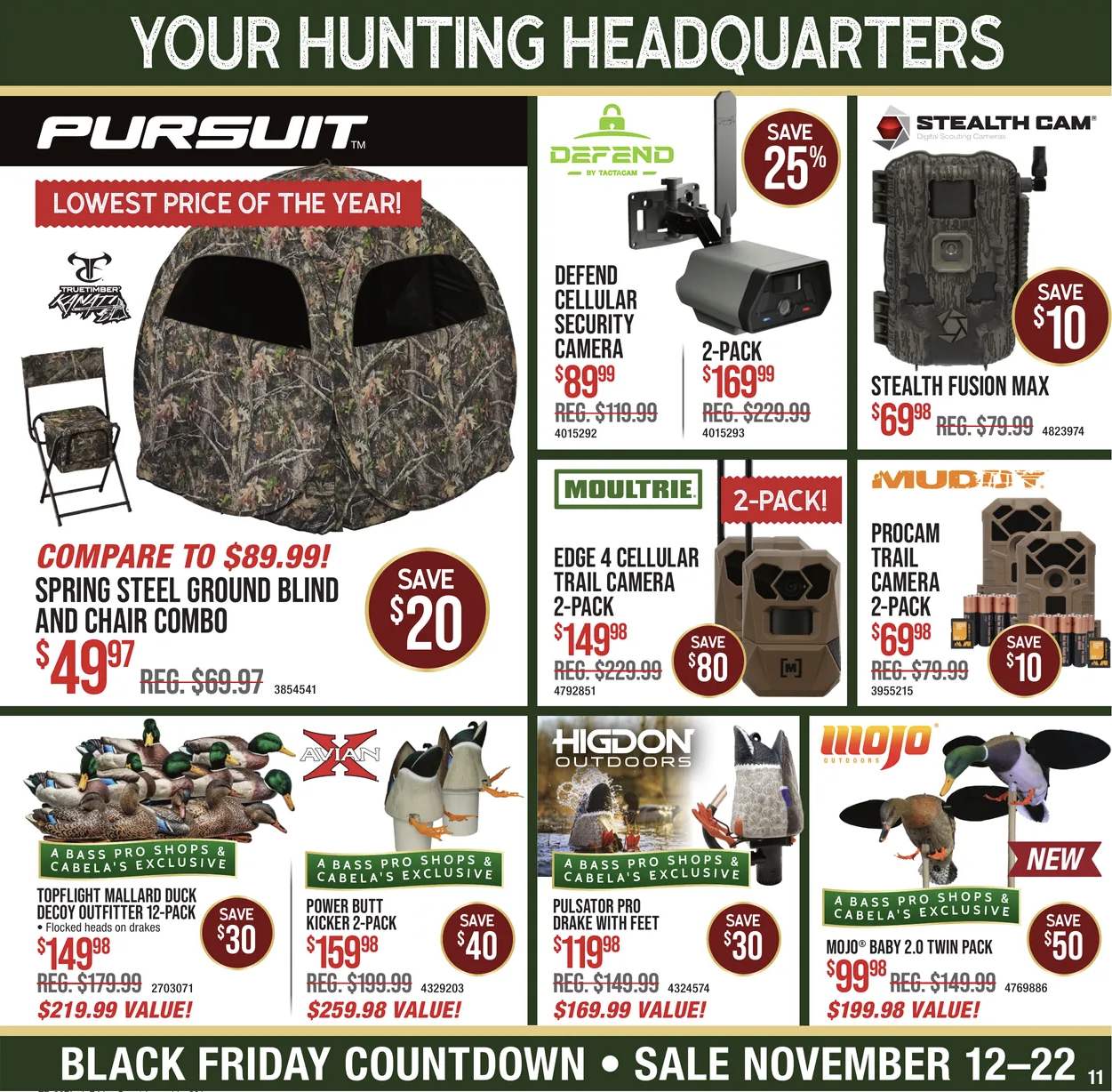 Bass Pro Shops Black Friday Deals Ad 2026 - Image 1 Nov 11 - 22 (Early Black Friday)
