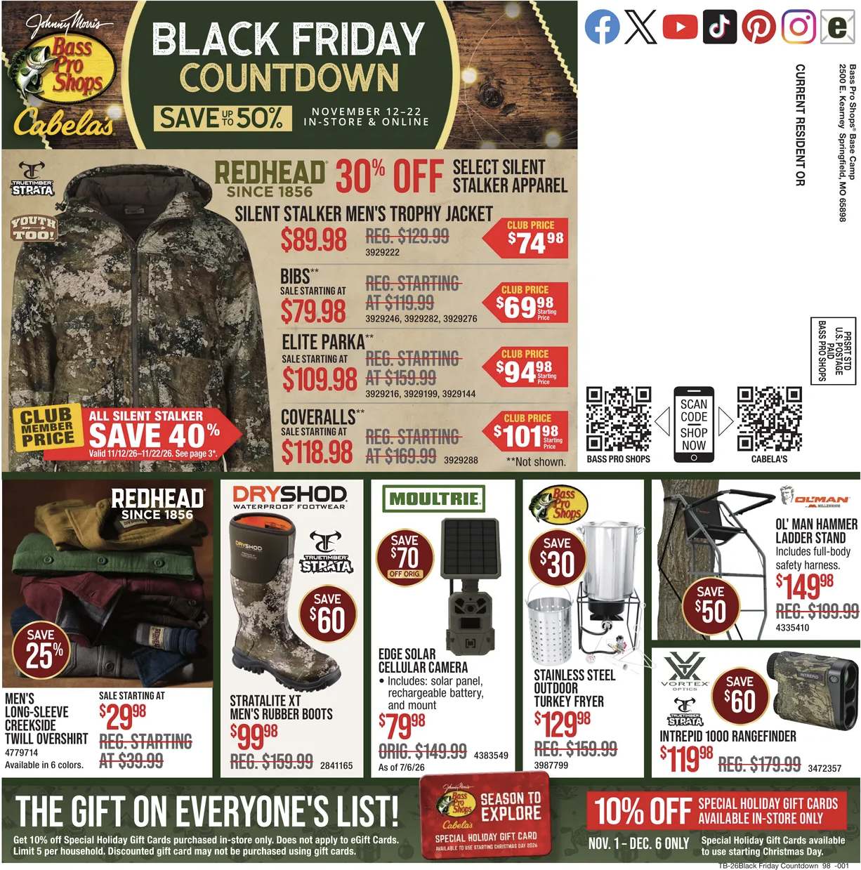 Bass Pro Shops Black Friday Deals Ad 2026 - Image 2 Nov 11 - 22 (Early Black Friday)
