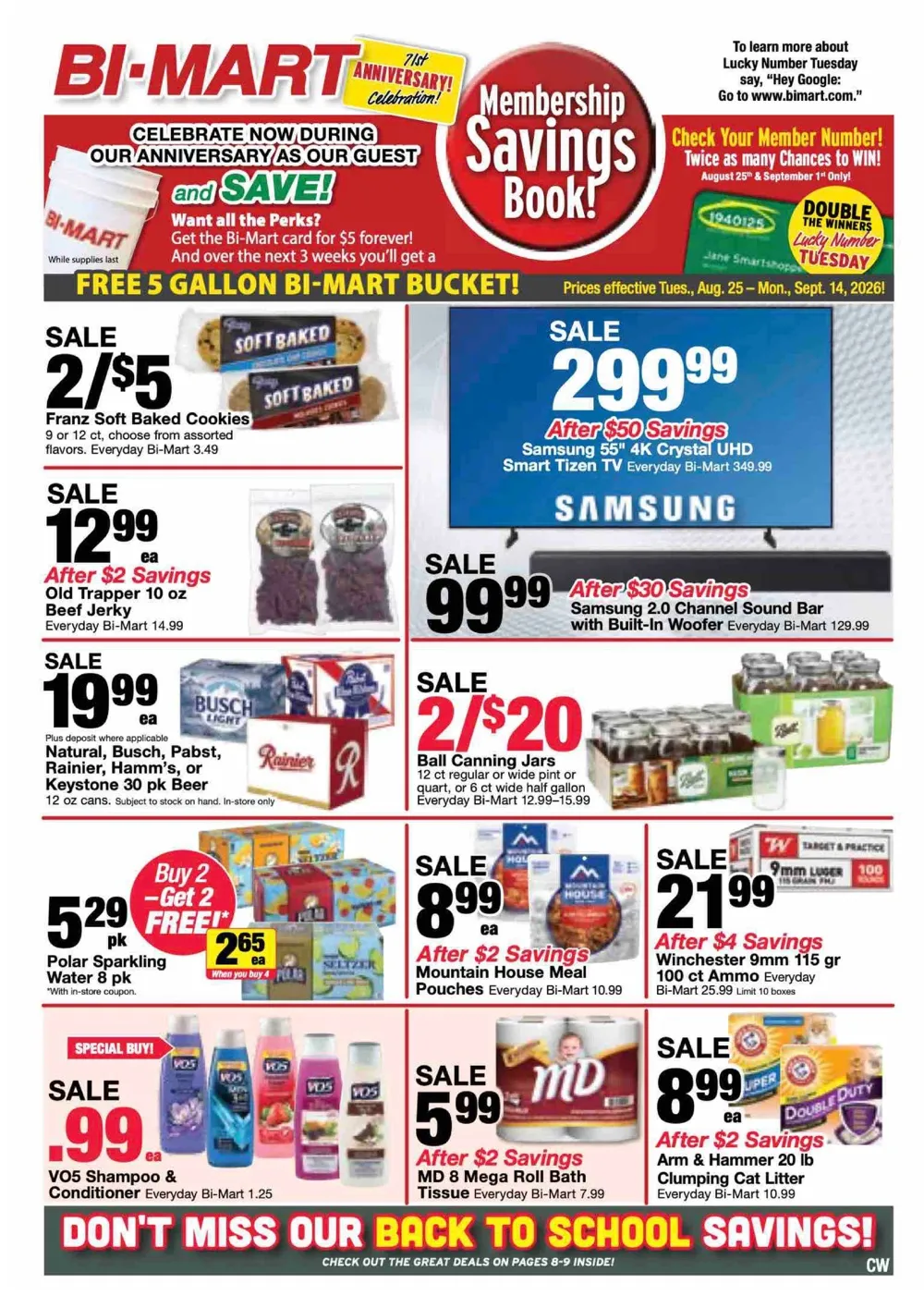 Bi Mart Weekly Ad August 25 - September 14, 2026 - Image 2 August 25 - September 14