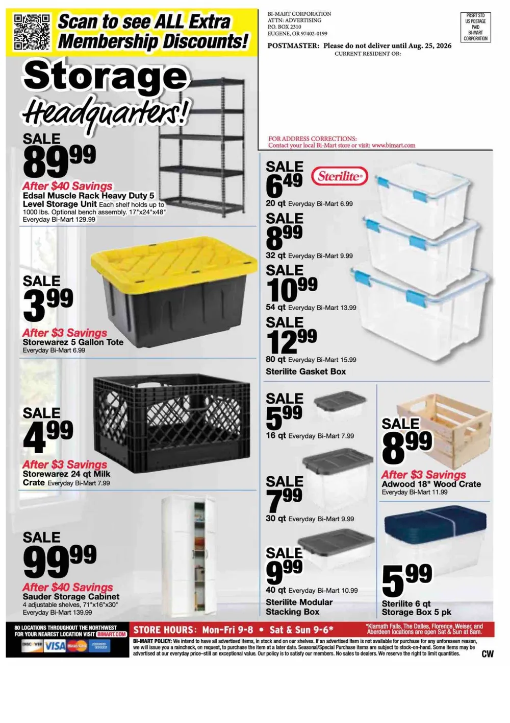 Bi Mart Weekly Ad August 25 - September 14, 2026 - Image 1 August 25 - September 14
