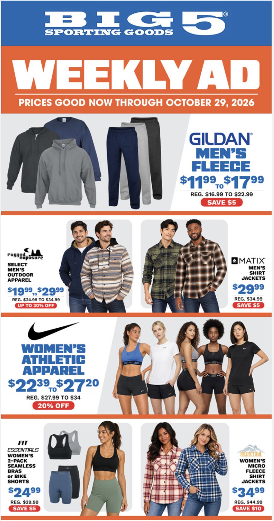 Big 5 Weekly Ad Deals (Oct 16 - 29, 2026) - Image 1 Oct 16 - 29