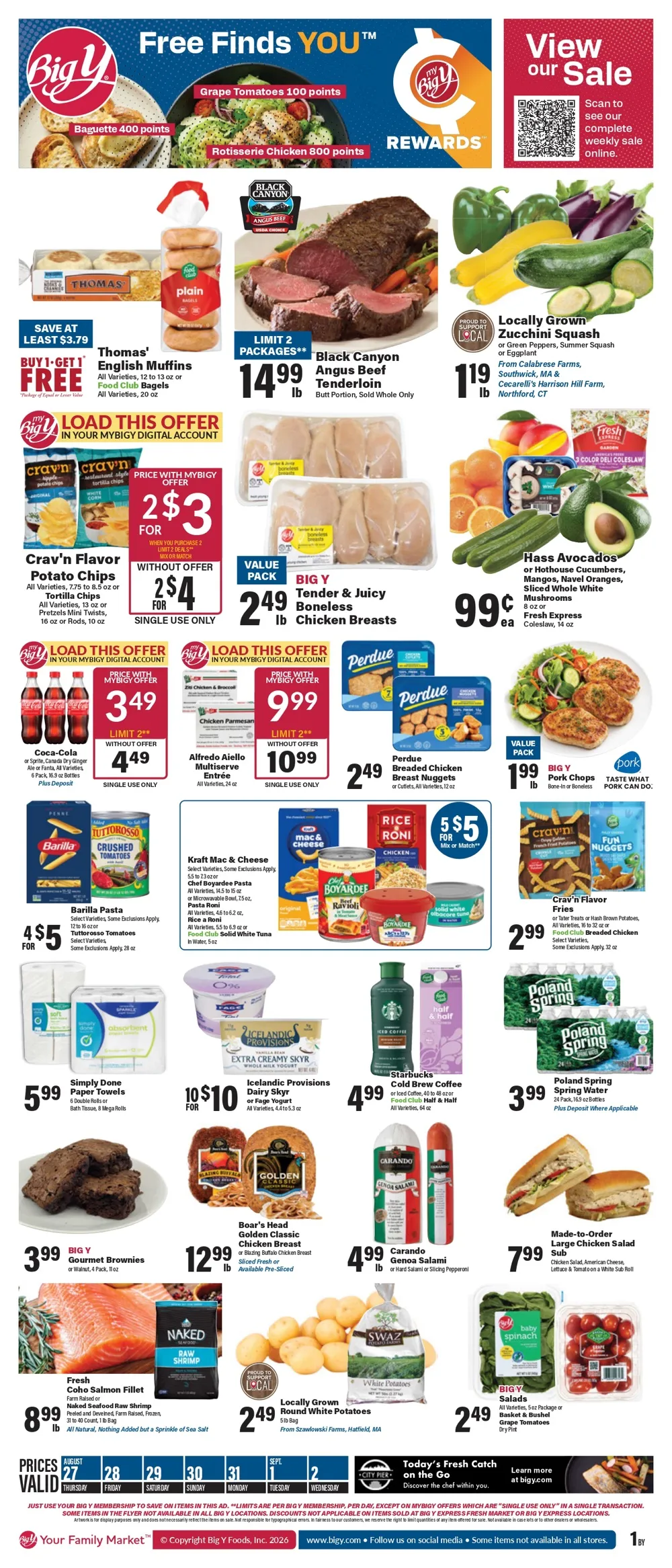 Big Y Weekly Ad August 27 - September 2, 2026 - Image 1 August 27 - September 2