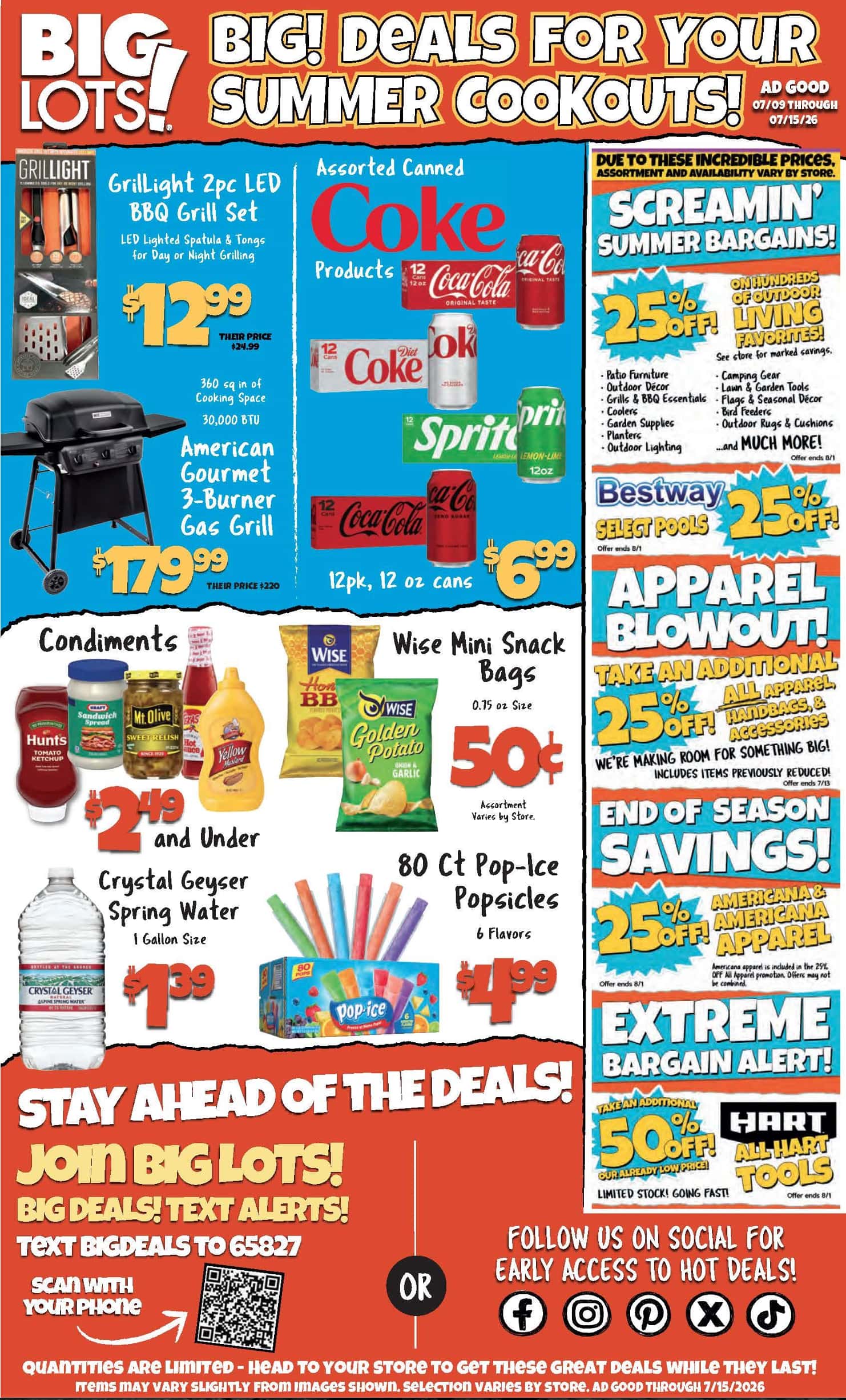 Big Lots Weekly Ad July 9 - 15, 2026 - Image 1 July 9 - 15