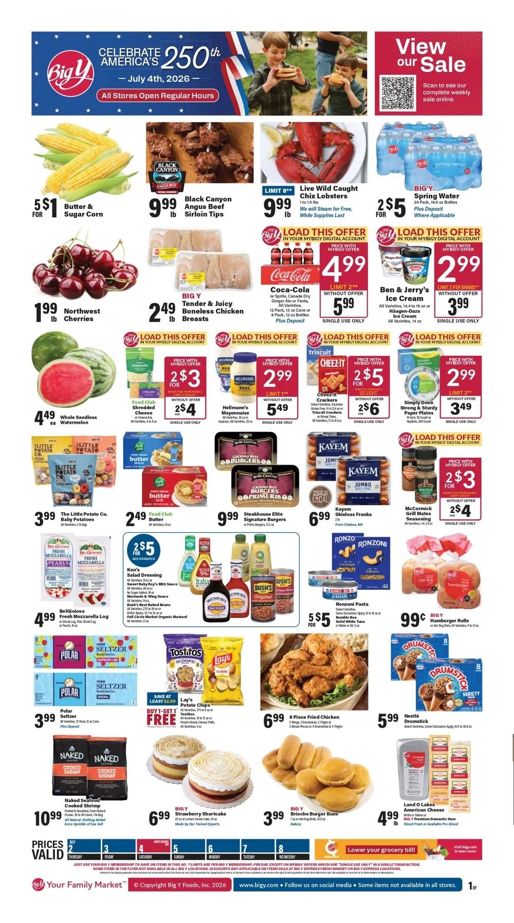 Big Y Weekly Ad July 16 - 22, 2026 - Image 1 July 1 - 7
