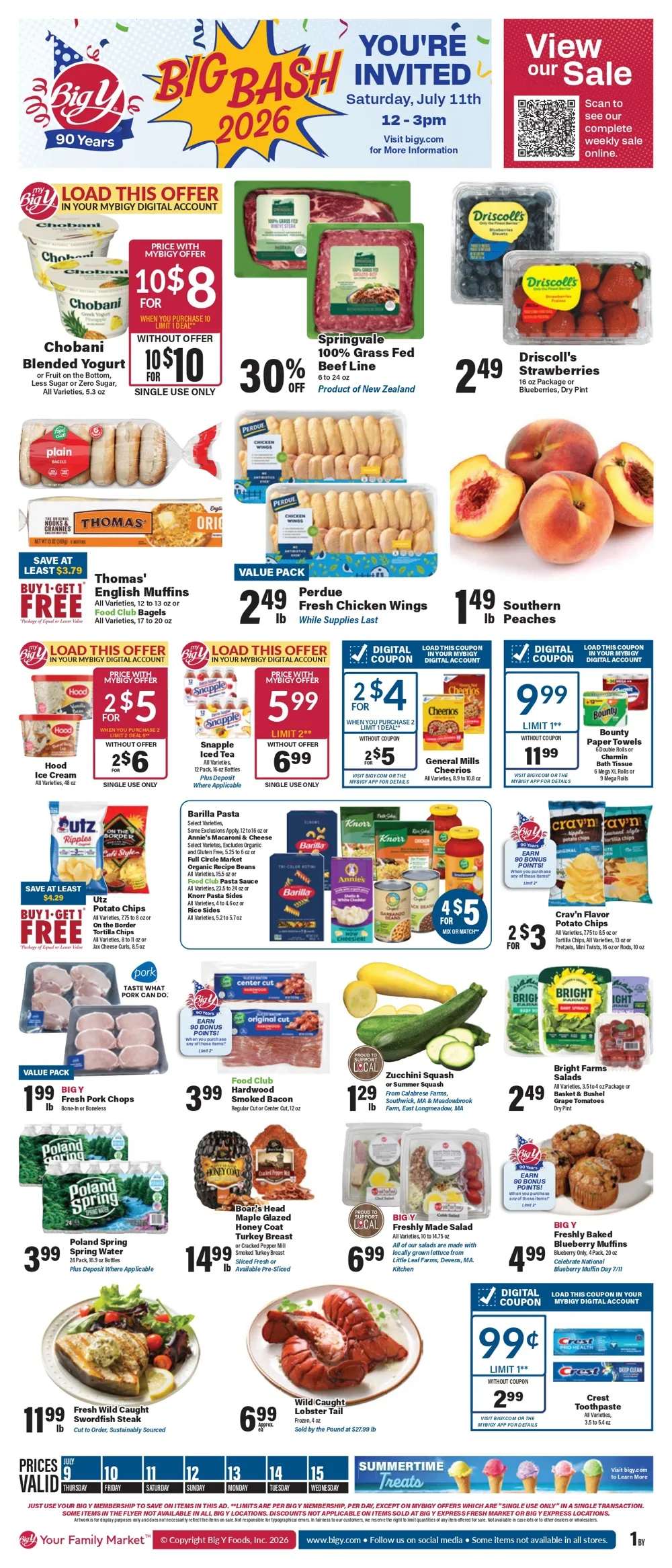 Big Y Weekly Ad July 16 - 22, 2026 - Image 1 July 9 - 15