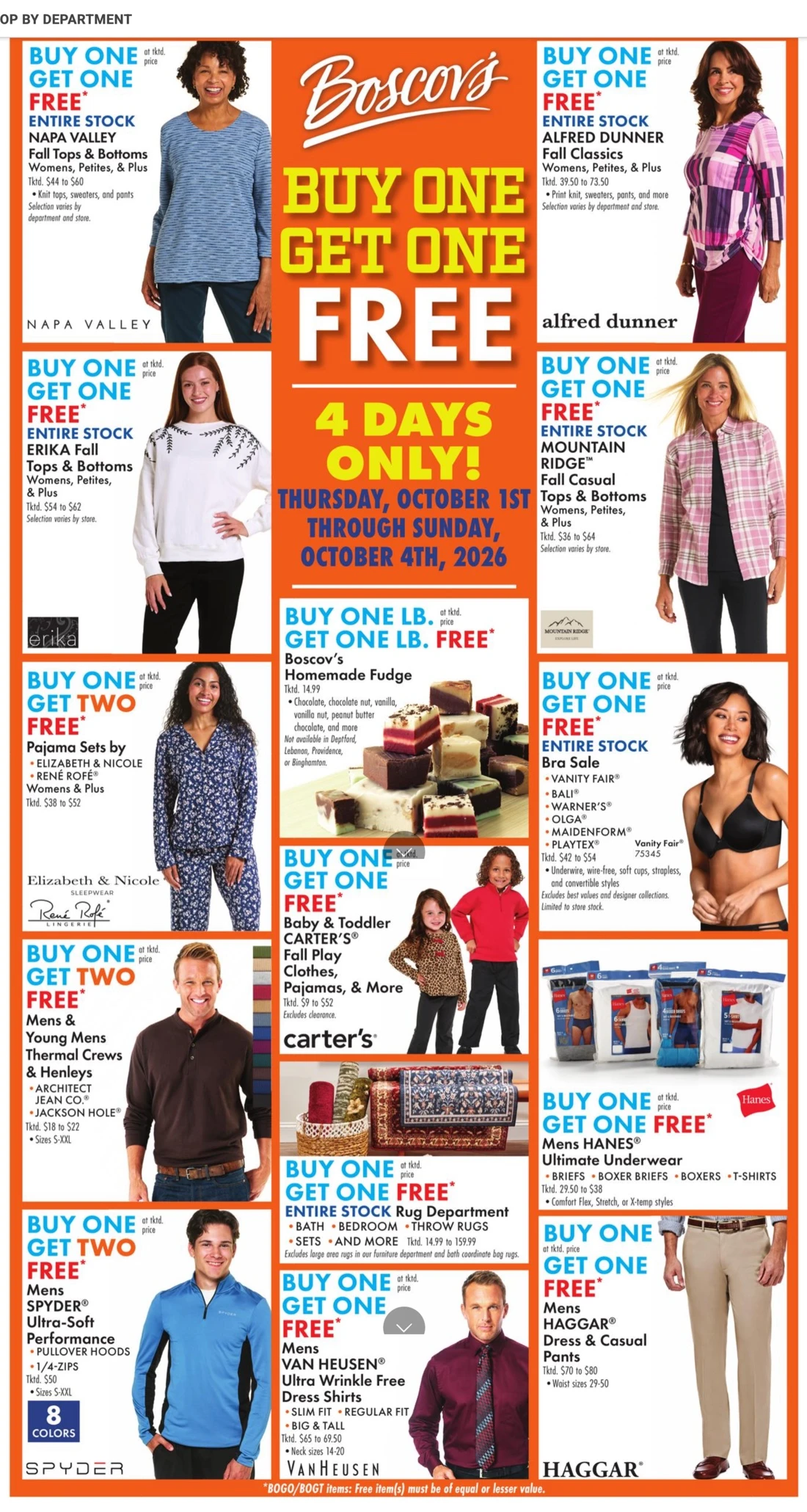 Boscov'S Weekly Ad (October 8 - 14, 2026) - Image 1 October 1 - 7
