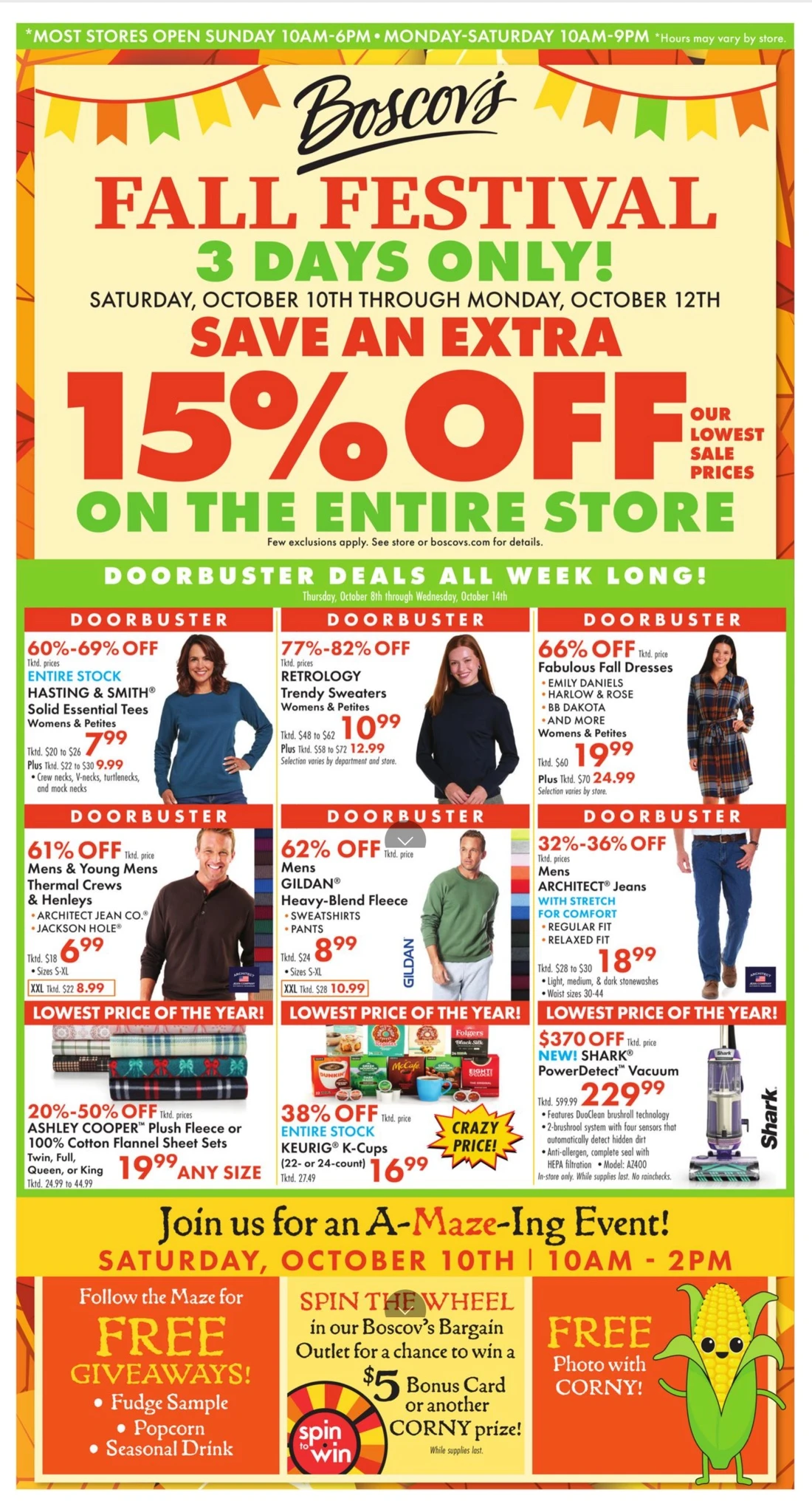 Boscov'S Weekly Ad (October 8 - 14, 2026) - Image 1 Oct 8 - 14