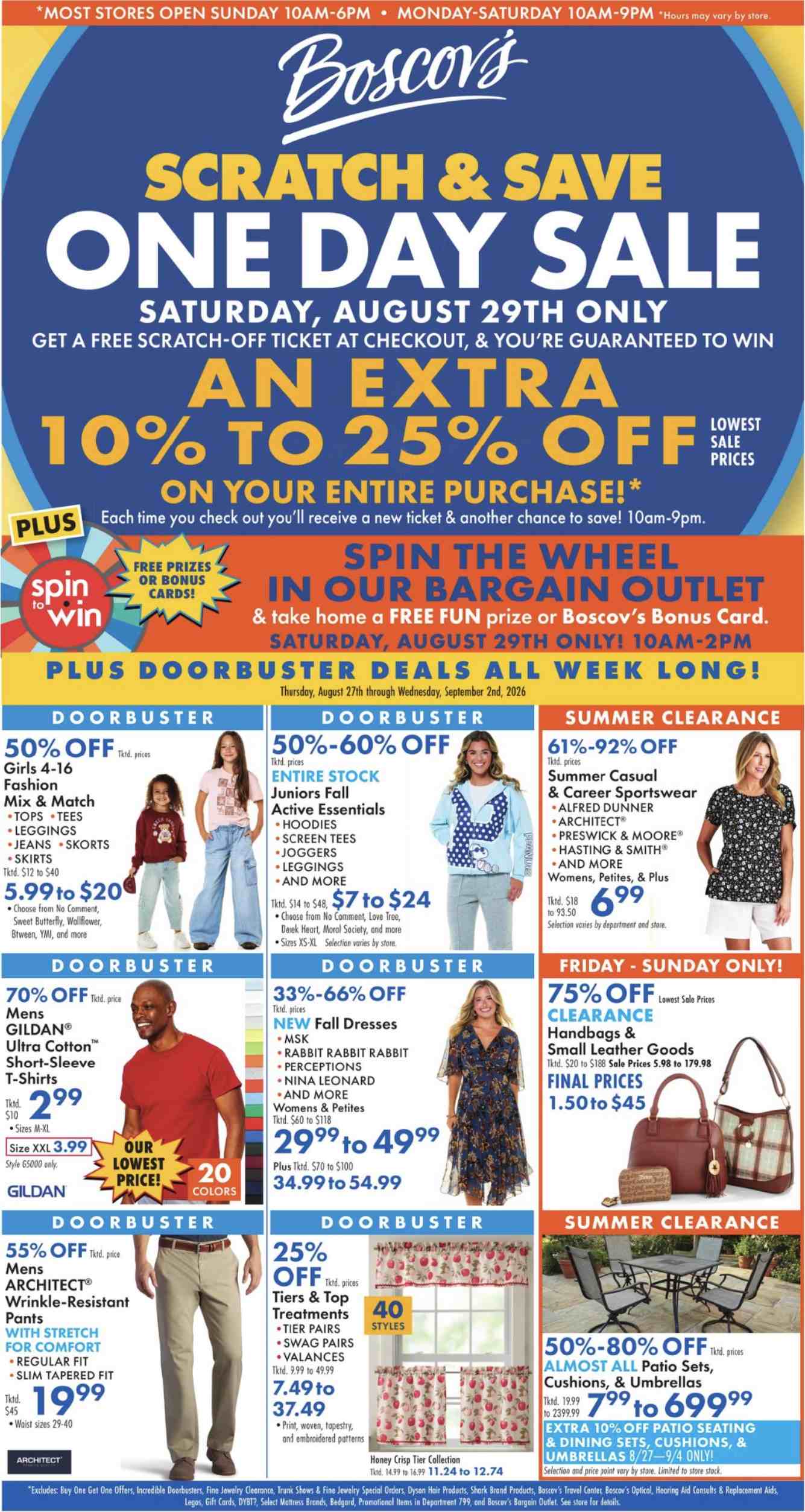 Boscov'S Weekly Ad August 27 - September 2, 2026 - Image 1 August 27 - September 2