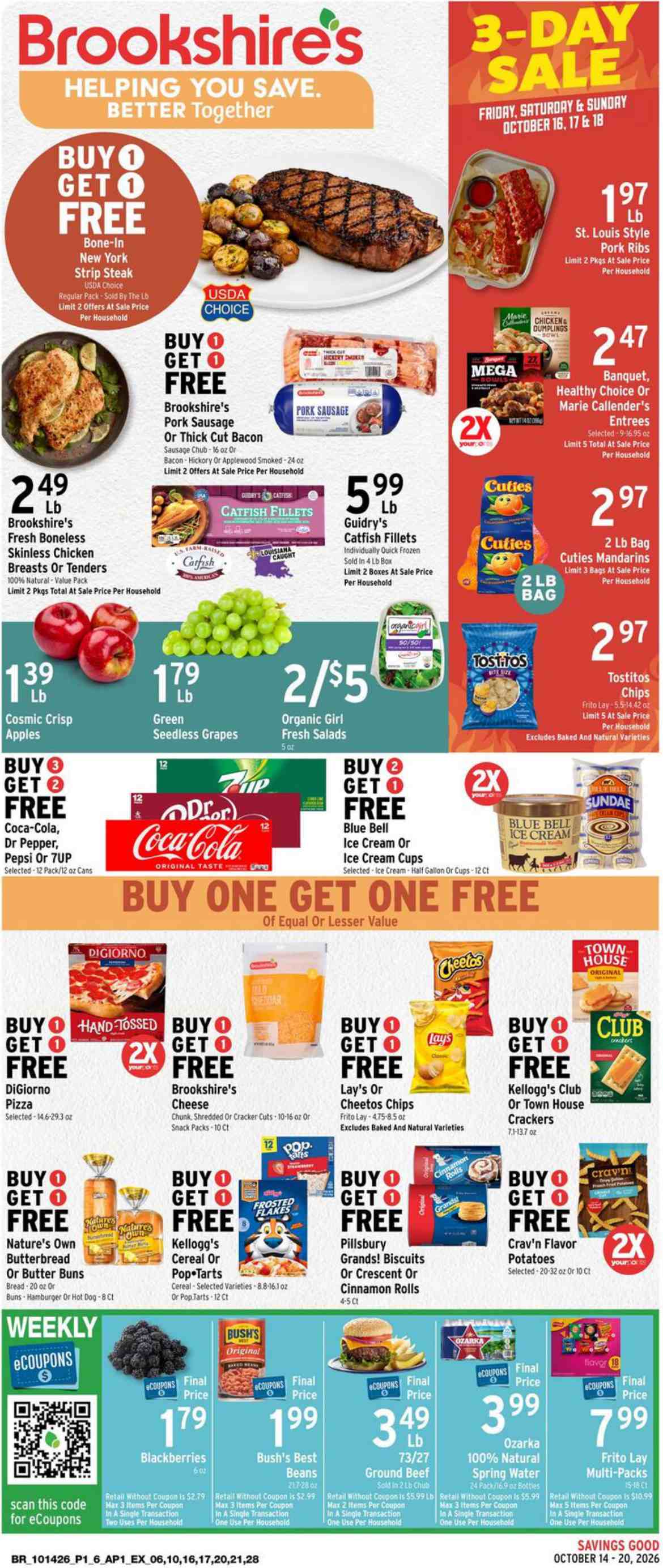 Brookshire'S Weekly Ad (October 14 - 20, 2026) - Image 1 Oct 14 - 20