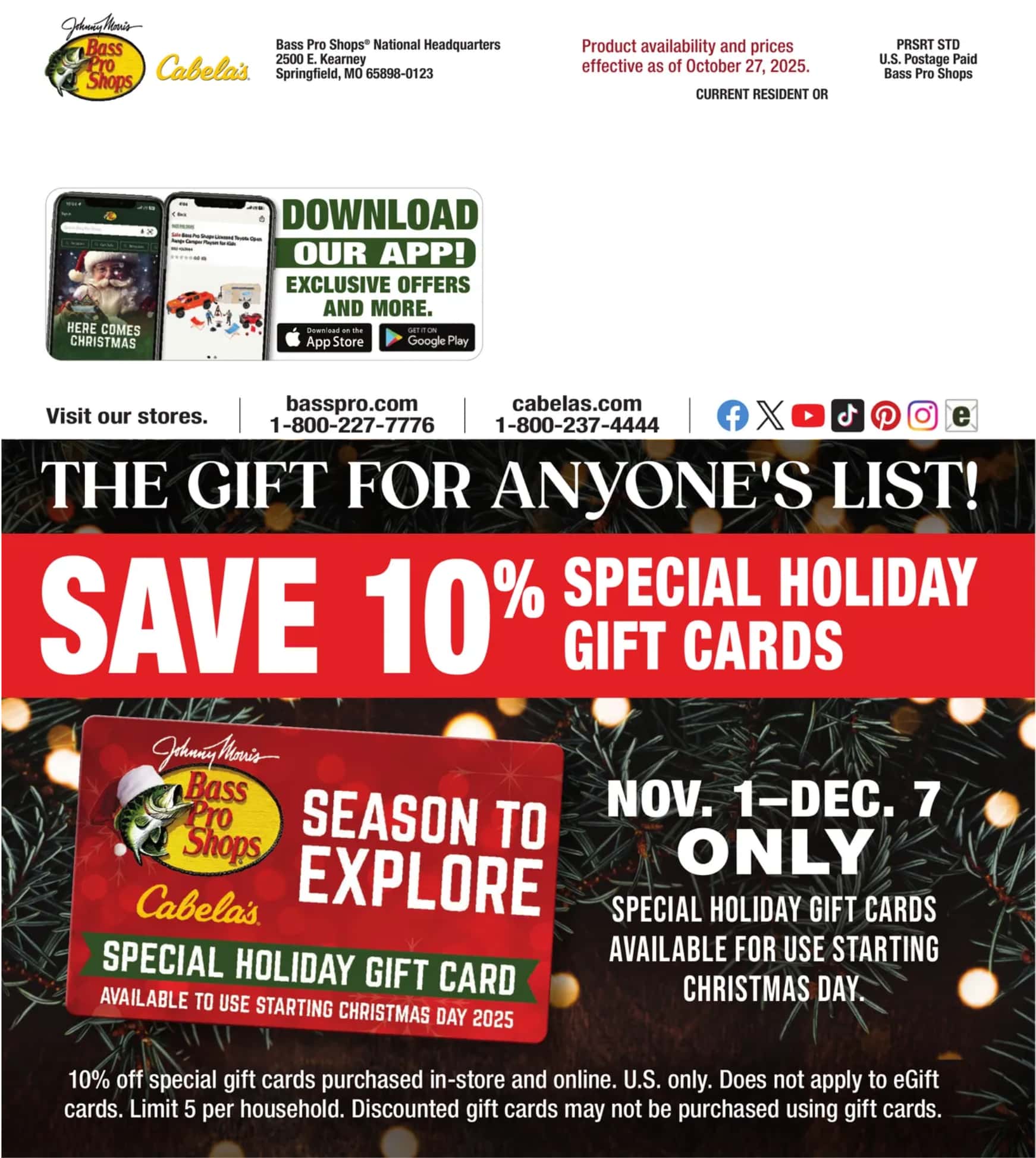 Bass Pro Shops Black Friday Ad 2025 (Cabela's) 8 – cabelas weekly ad 102725 180