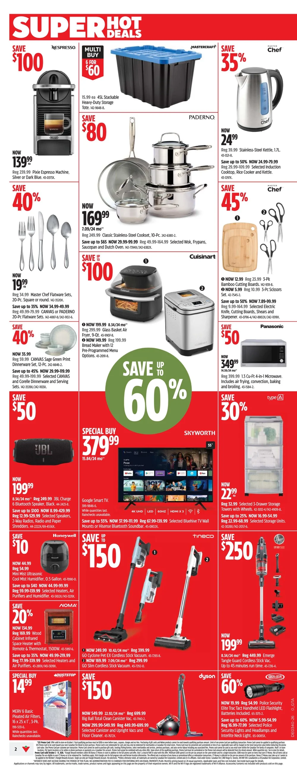 Canadian Tire Upcoming Flyer (Oct 8 - 14, 2026) Sneak Peek - Image 2 October 1 - 7